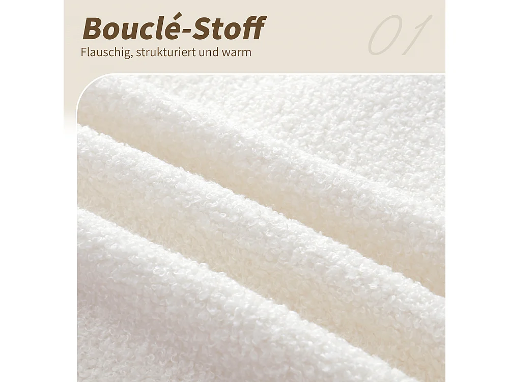 Letto imbottito, letto singolo, letto per bambini 90x200 cm letto idraulico bouclé beige USB con vano in testata 94