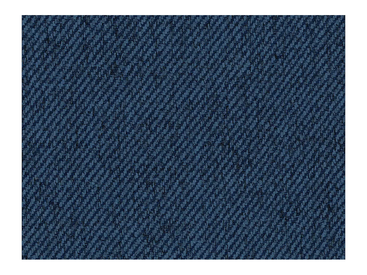 Canapé d'angle FARAH convertible réversible avec rangement en tissu - Bleu foncé