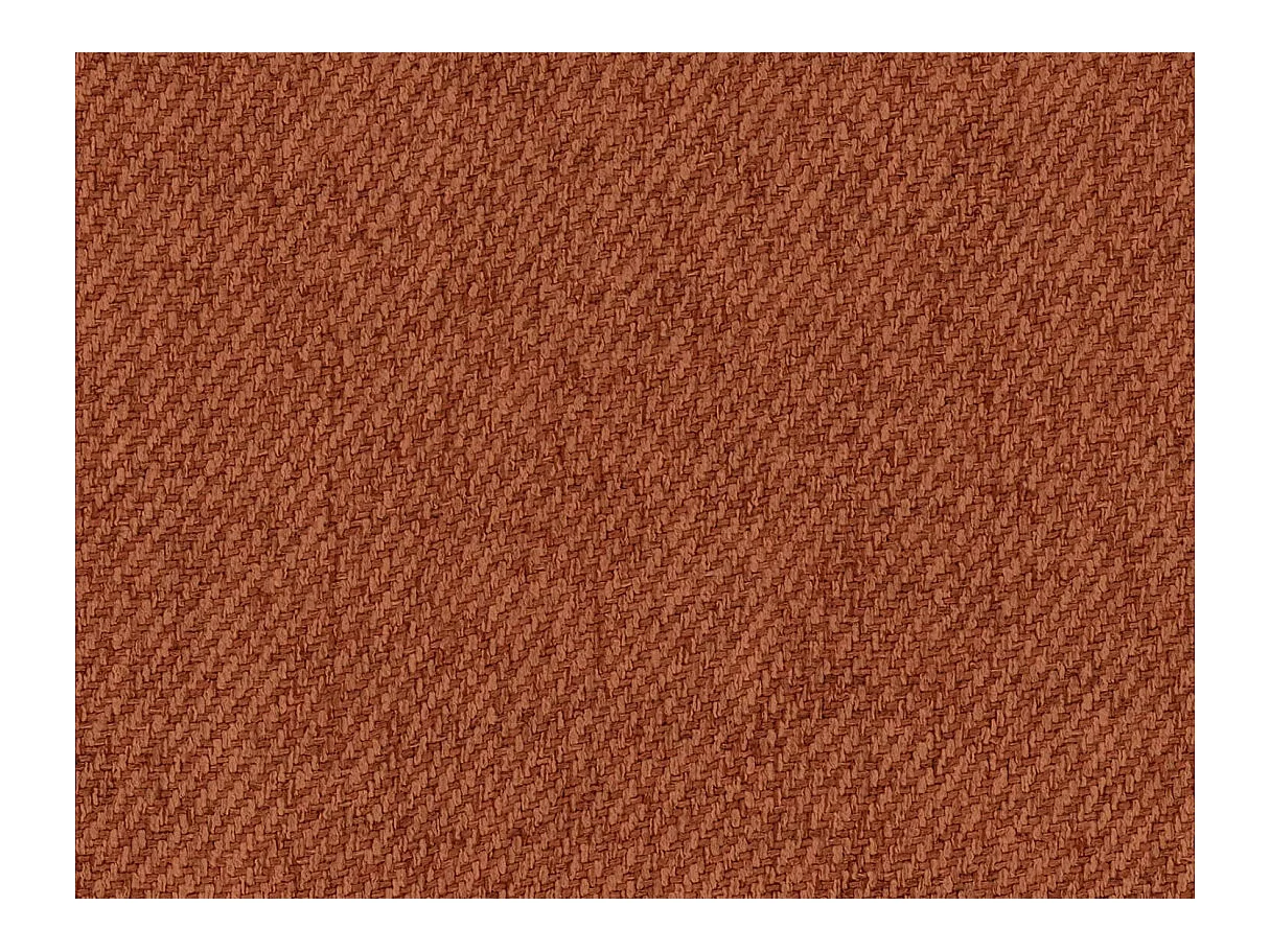 Canapé d'angle FARAH convertible réversible avec rangement en tissu - Terracotta