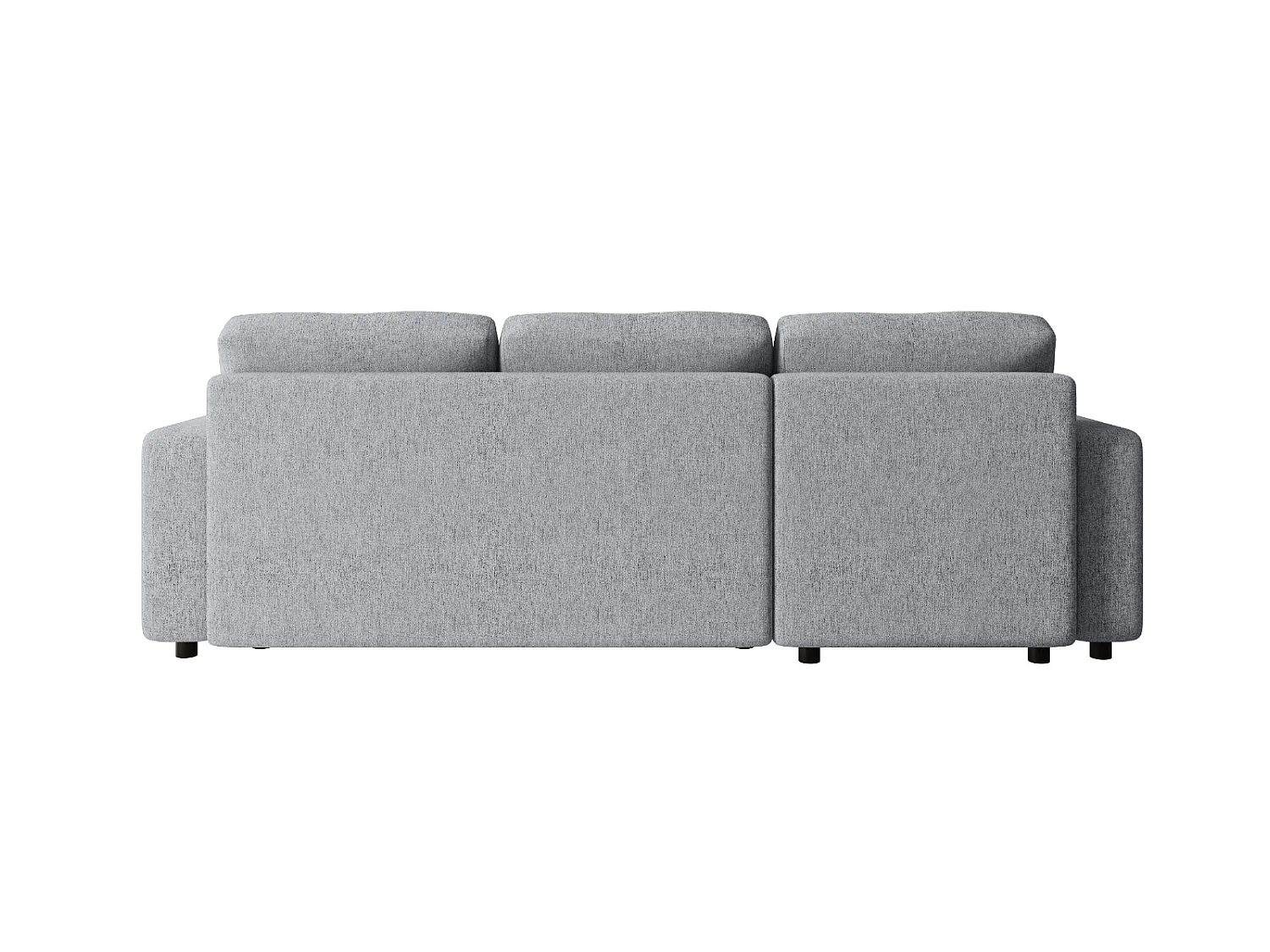 Canapé d'angle convertible avec coffre, réversible – LUMI L Gris clair