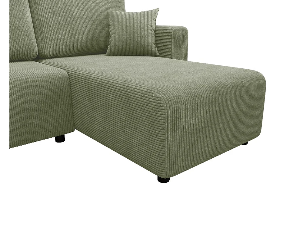 Canapé d'angle convertible avec coffre, réversible – AKO L Vert sauge clair