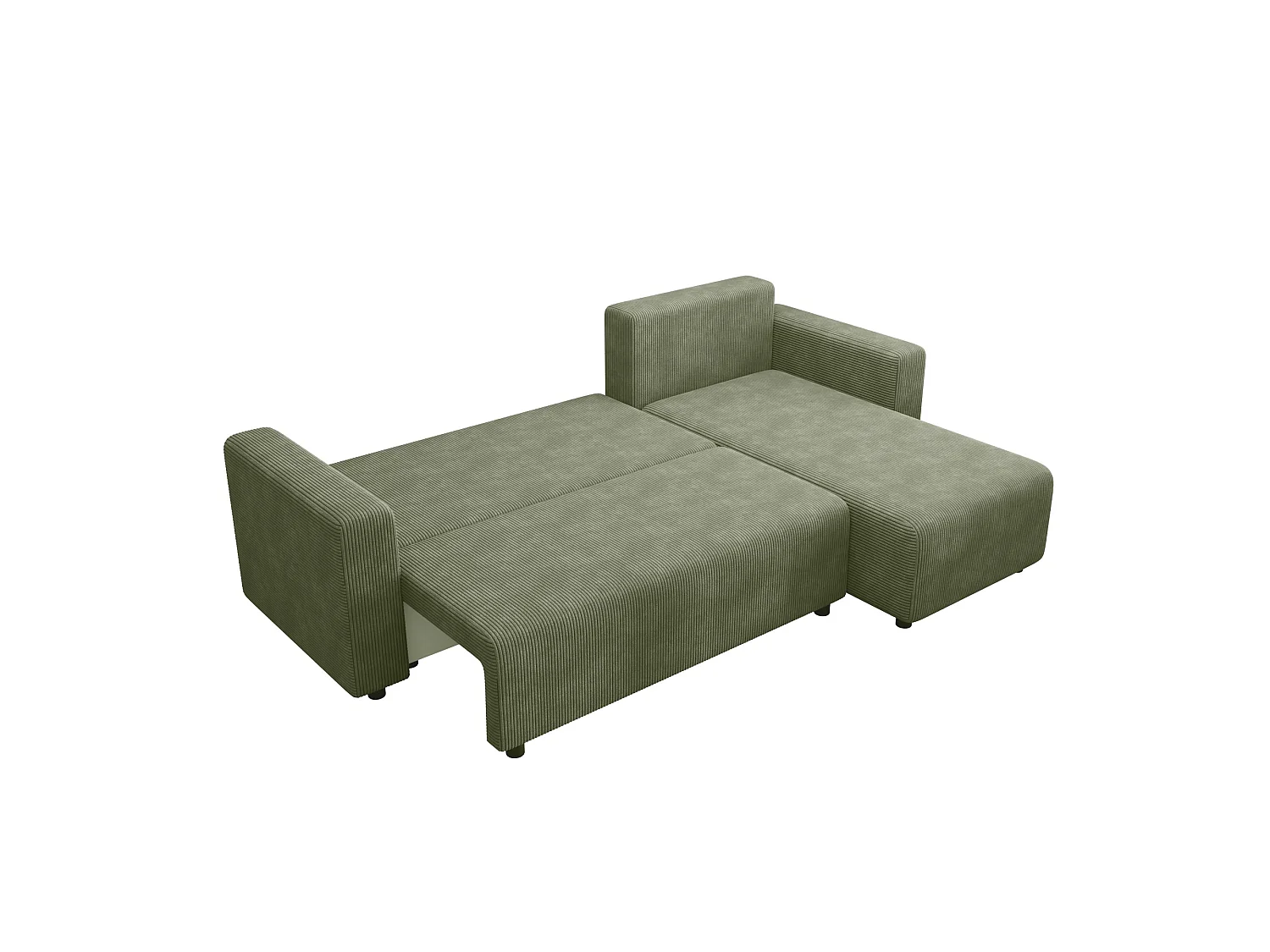 Canapé d'angle convertible avec coffre, réversible – AKO L Vert sauge clair