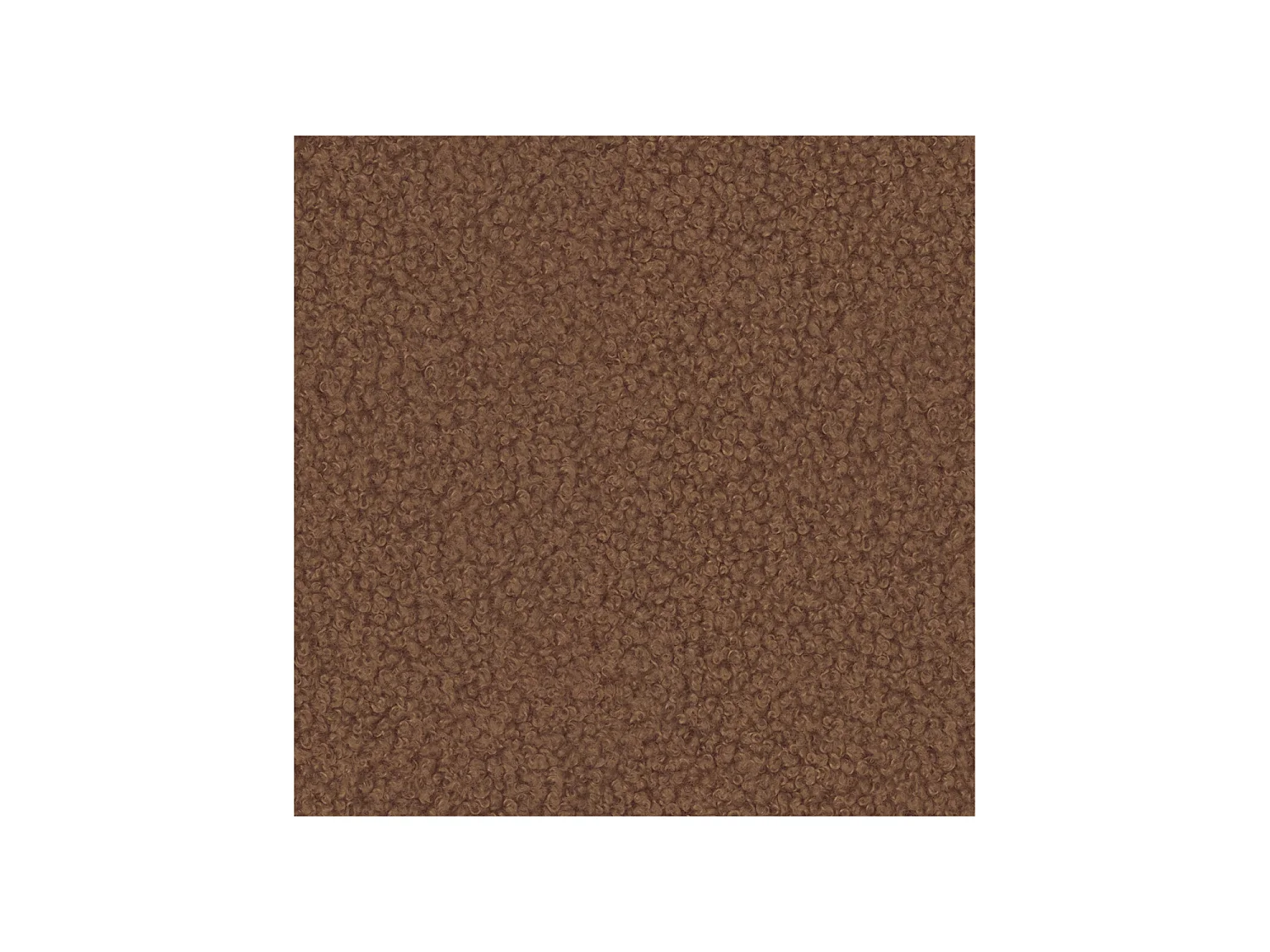 Wohnlandschaft U-Form mit Schlaffunktion, Bouclé – ARA U Rotbraun