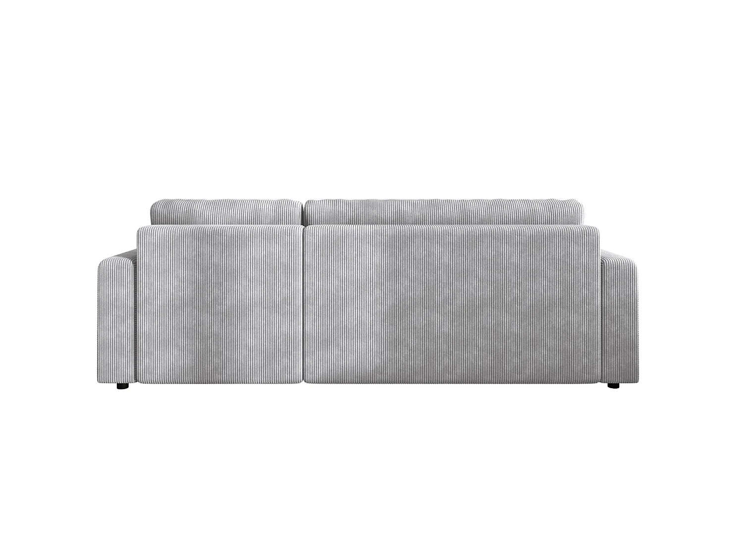 Canapé d'angle convertible avec coffre, réversible – AKO L Gris argenté clair