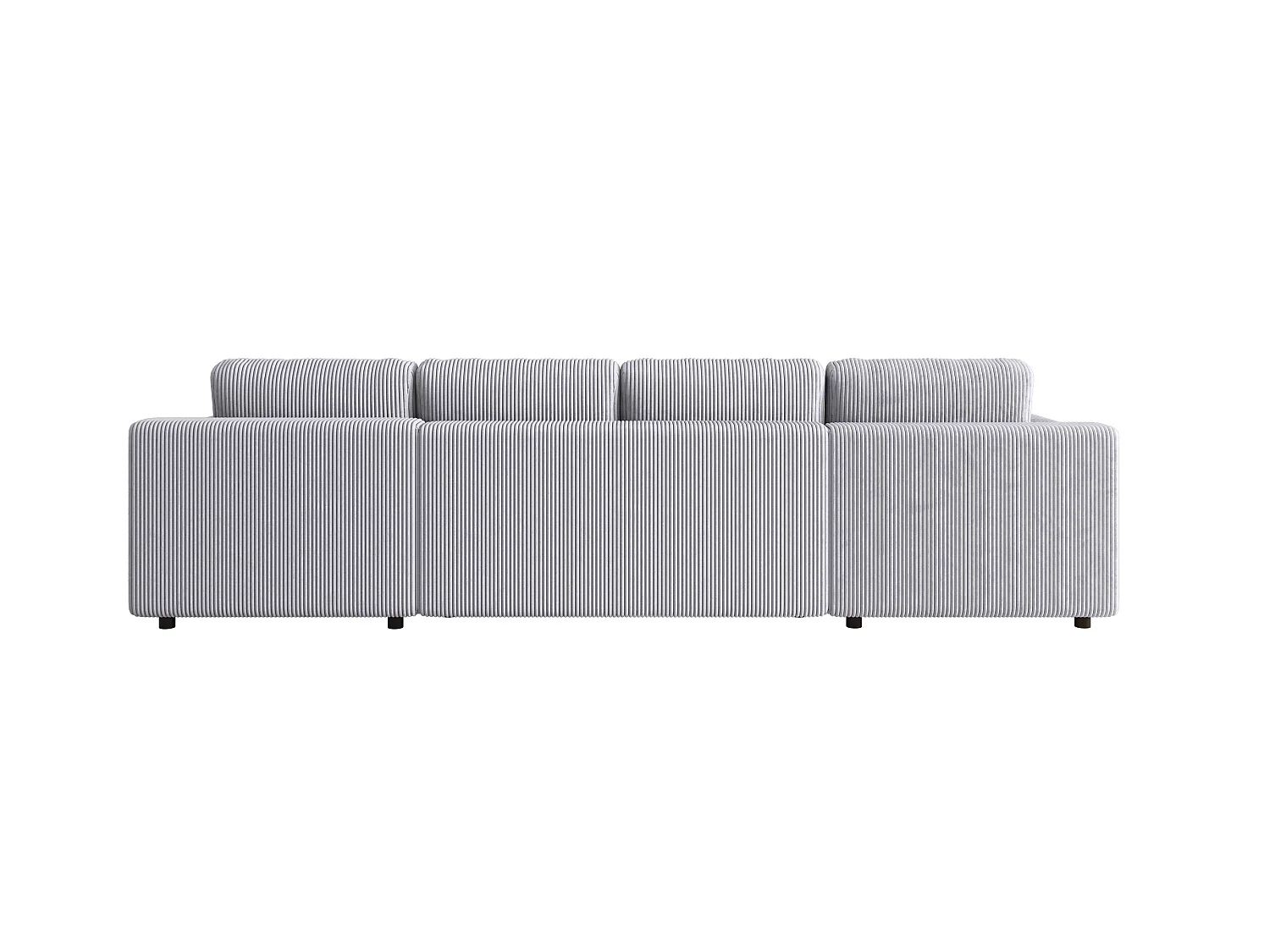 Canapé en U convertible avec coffre, réversible – ELLY U Gris argenté clair