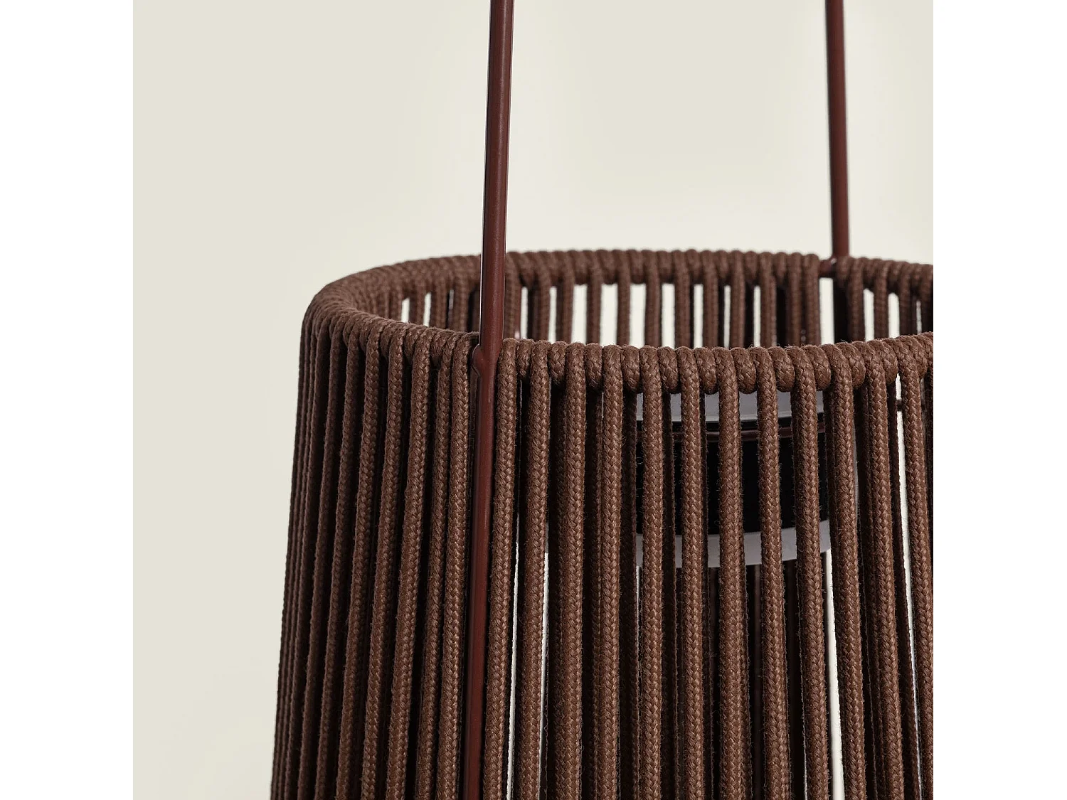 Lámpara Solar Tali de Cuerda para Mesa y Suelo Exterior M Marrón oscuro