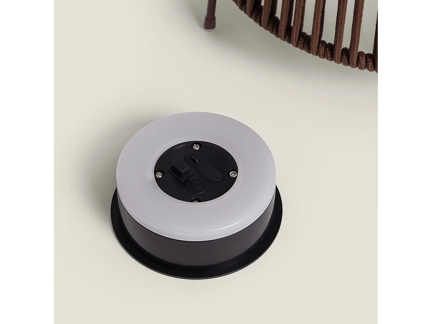 Lámpara Solar Tali de Cuerda para Mesa y Suelo Exterior M Marrón oscuro