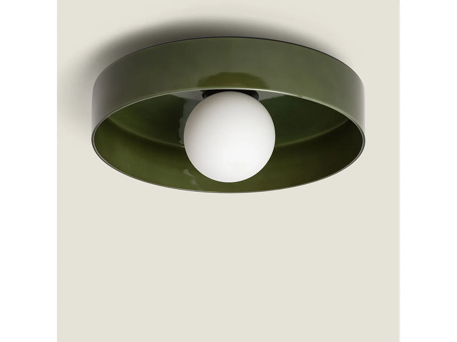 Plafón de Techo Cristal Elva S Verde