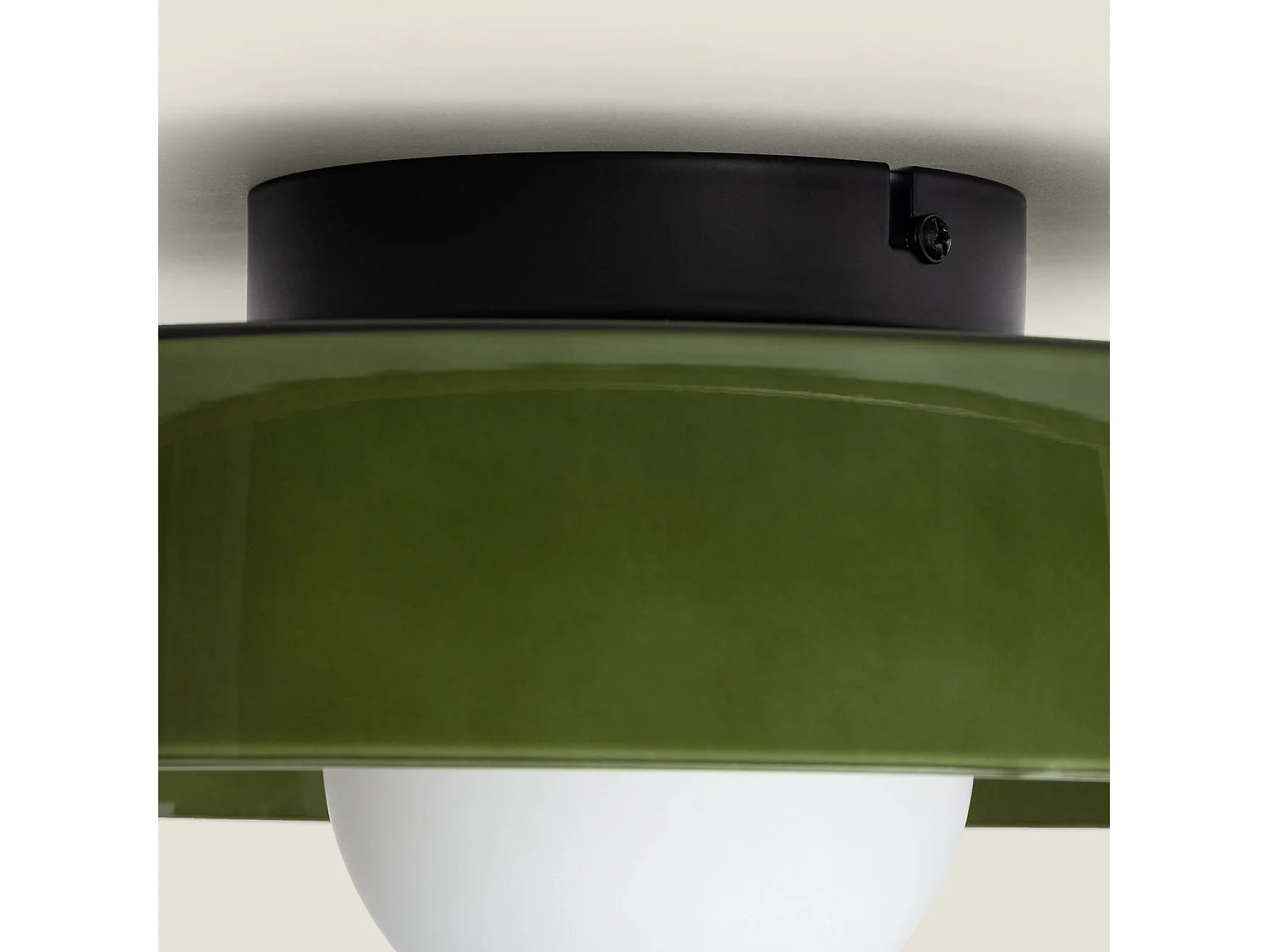 Plafón de Techo Cristal Elva S Verde