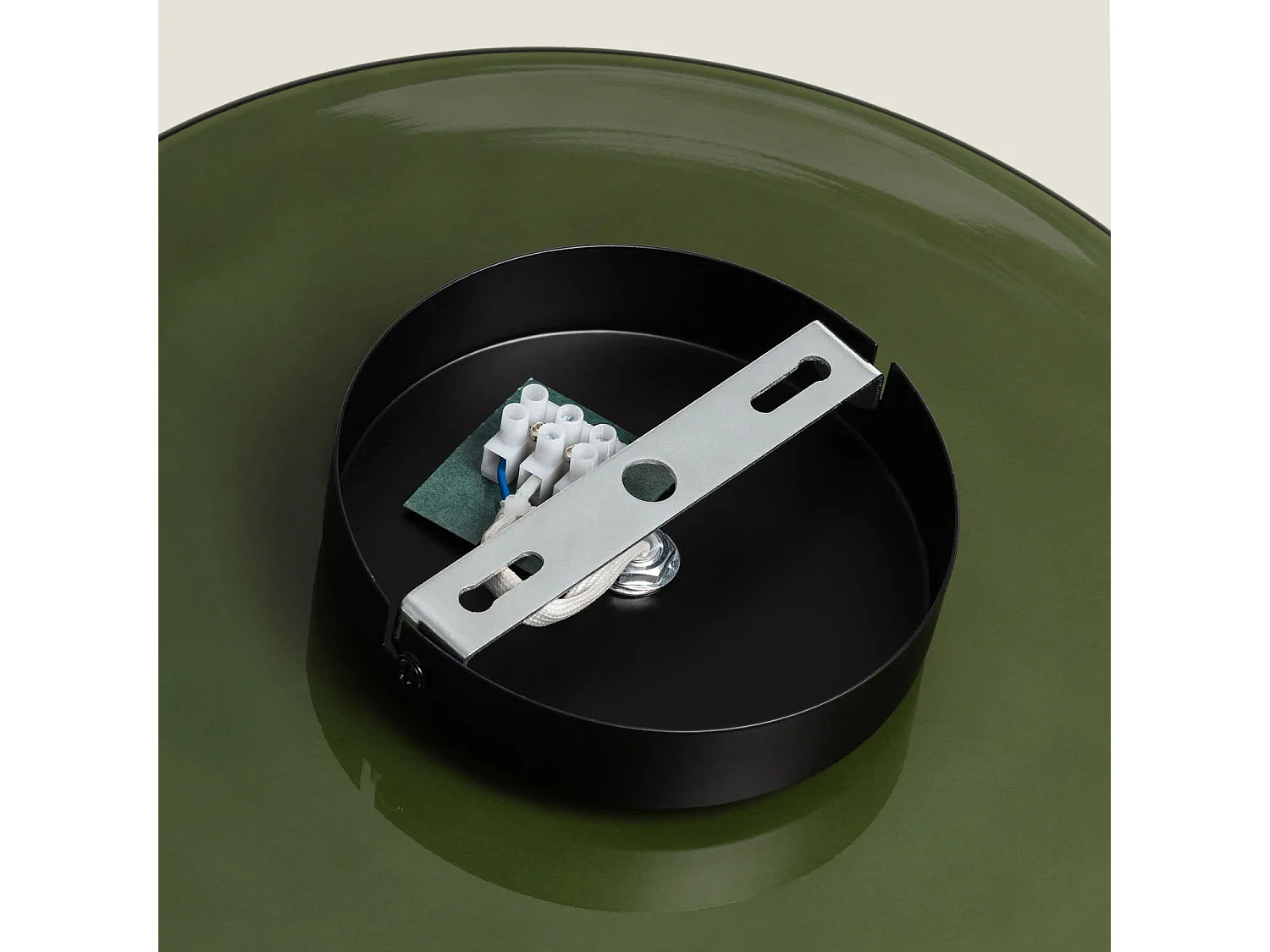Plafón de Techo Cristal Elva S Verde