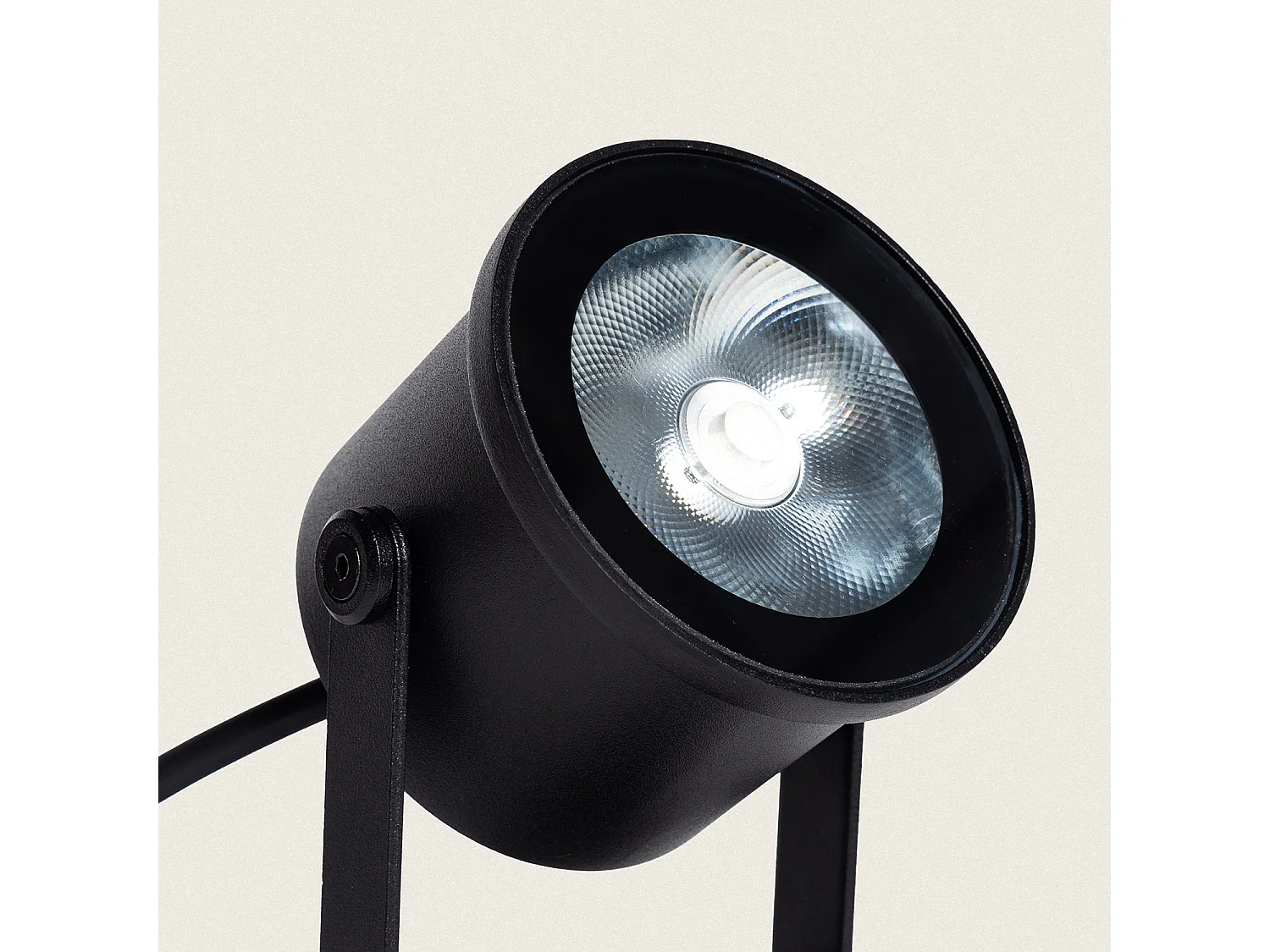 Foco Exterior LED 13W con Pincho Wimel IP67 Negro Mate