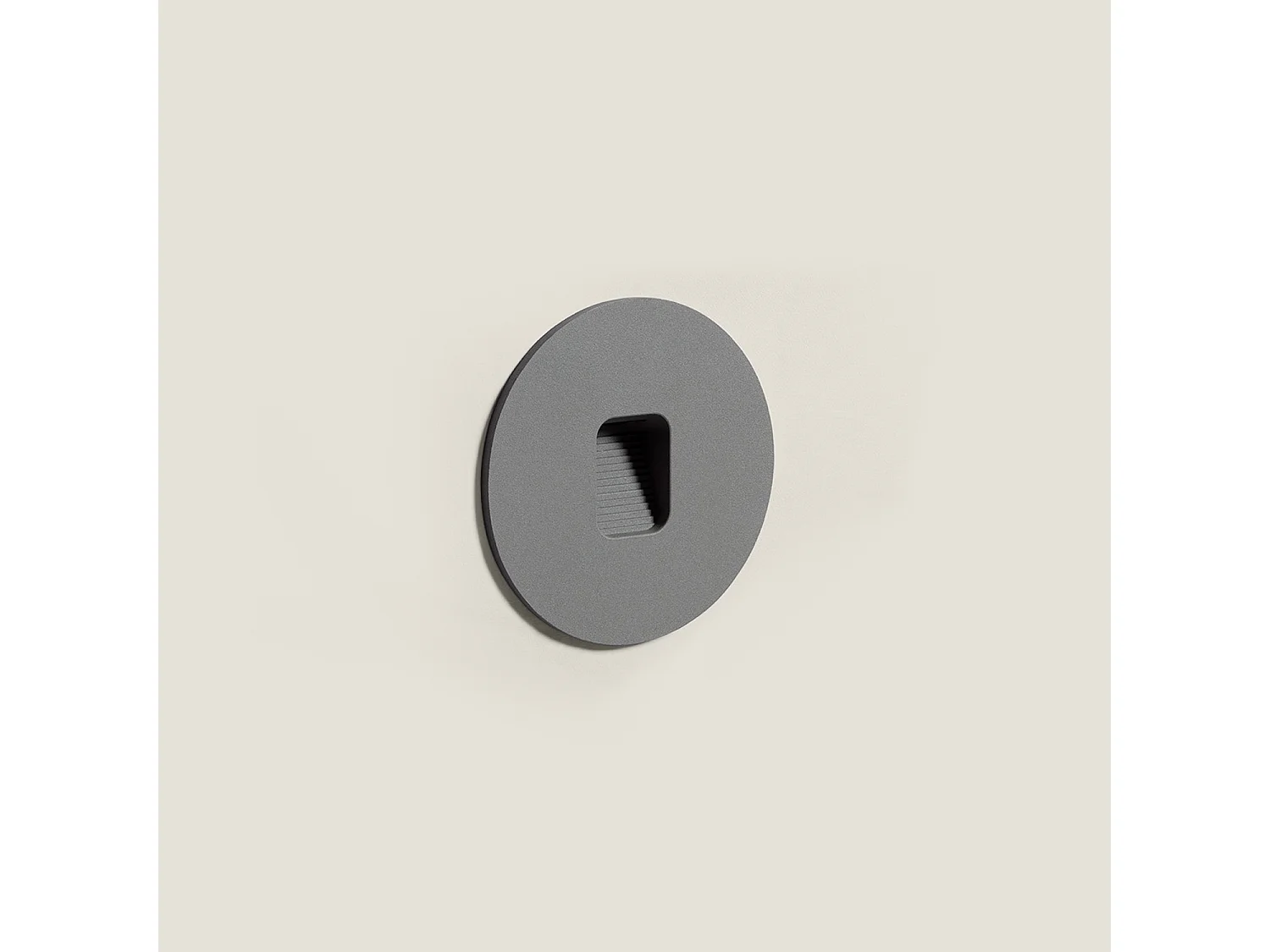 Baliza Exterior LED 2W Empotrable Aluminio Pared Circular Olite 2700K Blanco Blanco Cálido
