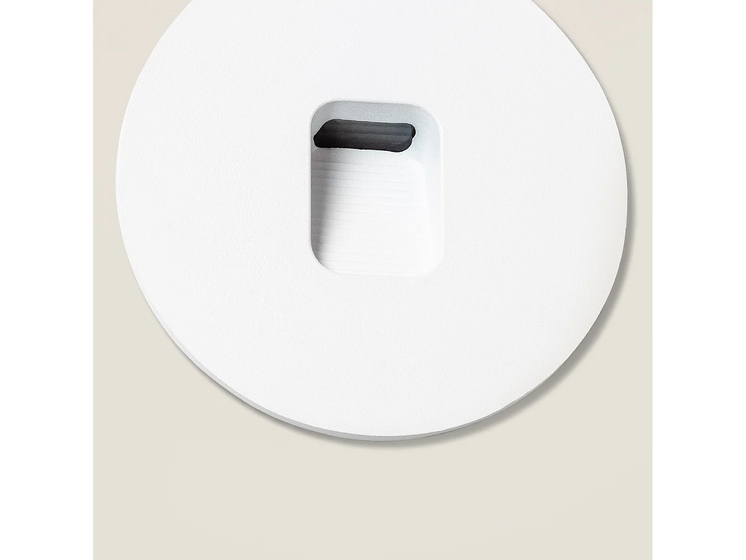 Baliza Exterior LED 2W Empotrable Aluminio Pared Circular Olite 2700K Blanco Blanco Cálido