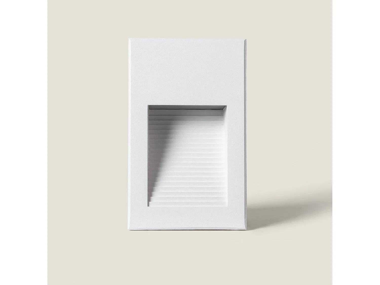 Baliza Exterior LED 5W Empotrable Pared Aluminio Olite 2700K Blanco Blanco Cálido