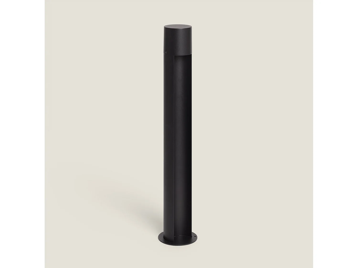 Baliza de Pie Exterior Aluminio Nervik 400 mm Negro