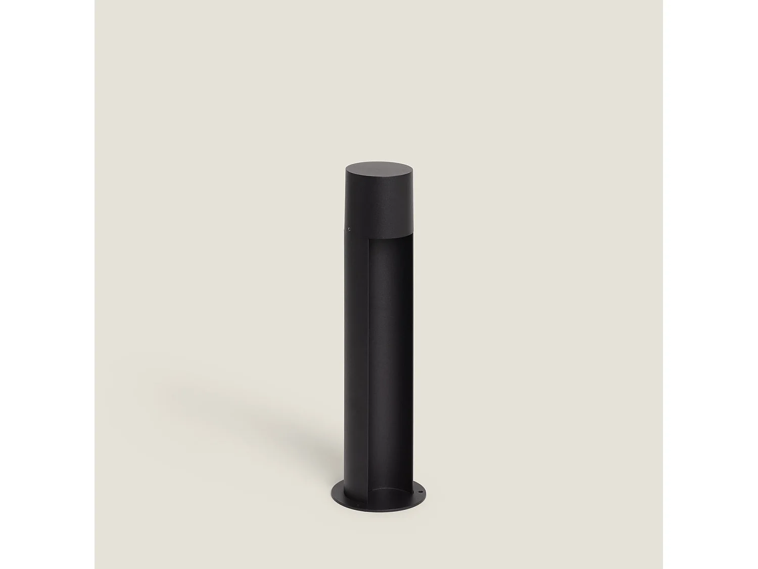 Baliza de Pie Exterior Aluminio Nervik 400 mm Negro