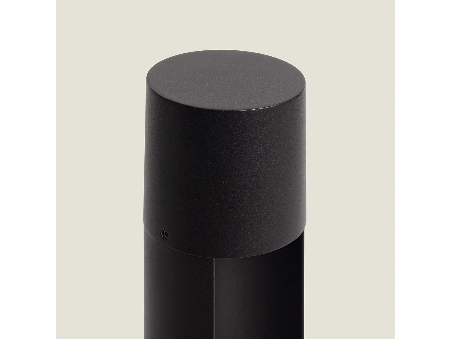 Baliza de Pie Exterior Aluminio Nervik 400 mm Negro