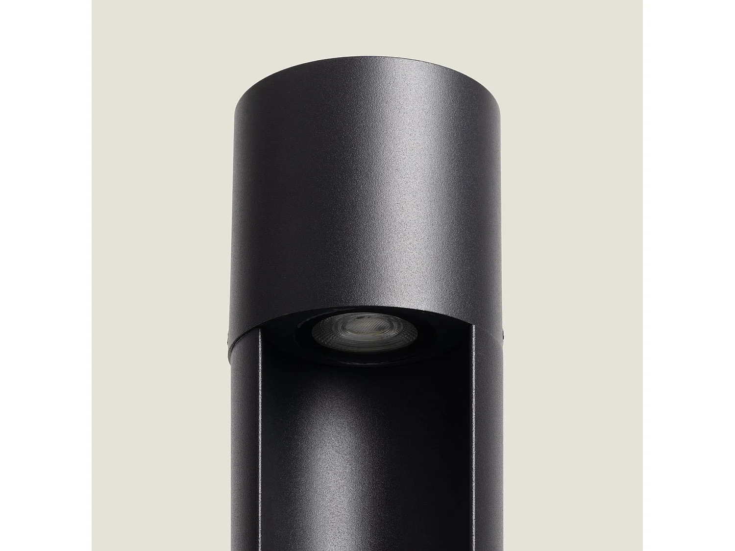 Baliza de Pie Exterior Aluminio Nervik 400 mm Negro