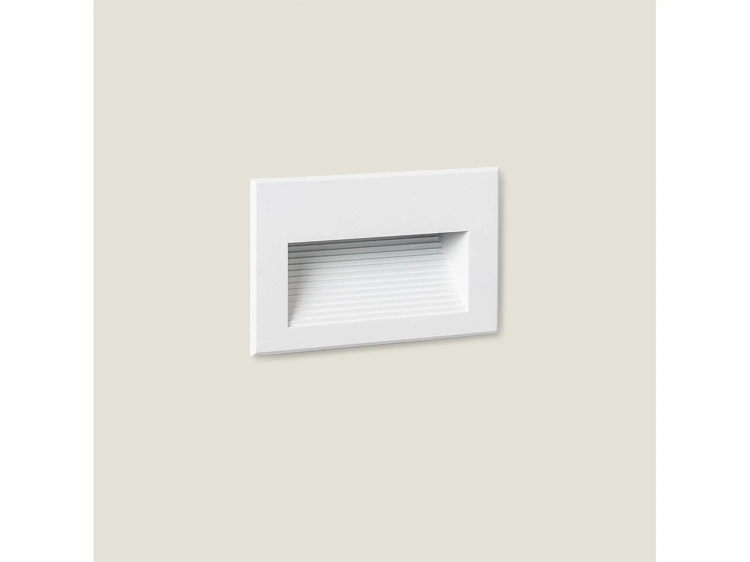 Baliza Exterior LED 5W Empotrable Pared Aluminio Olite Horizon 4000K Blanco Blanco Neutro