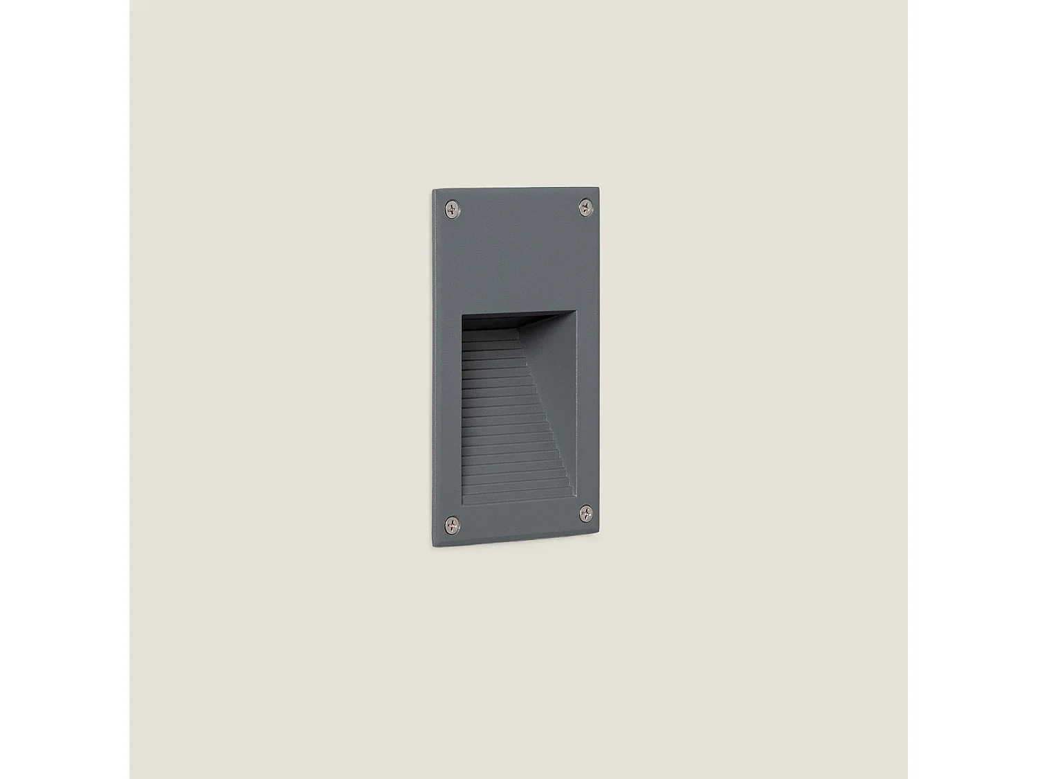 Baliza Exterior LED 3W Empotrable Pared Olite 3000K Negro Blanco Cálido
