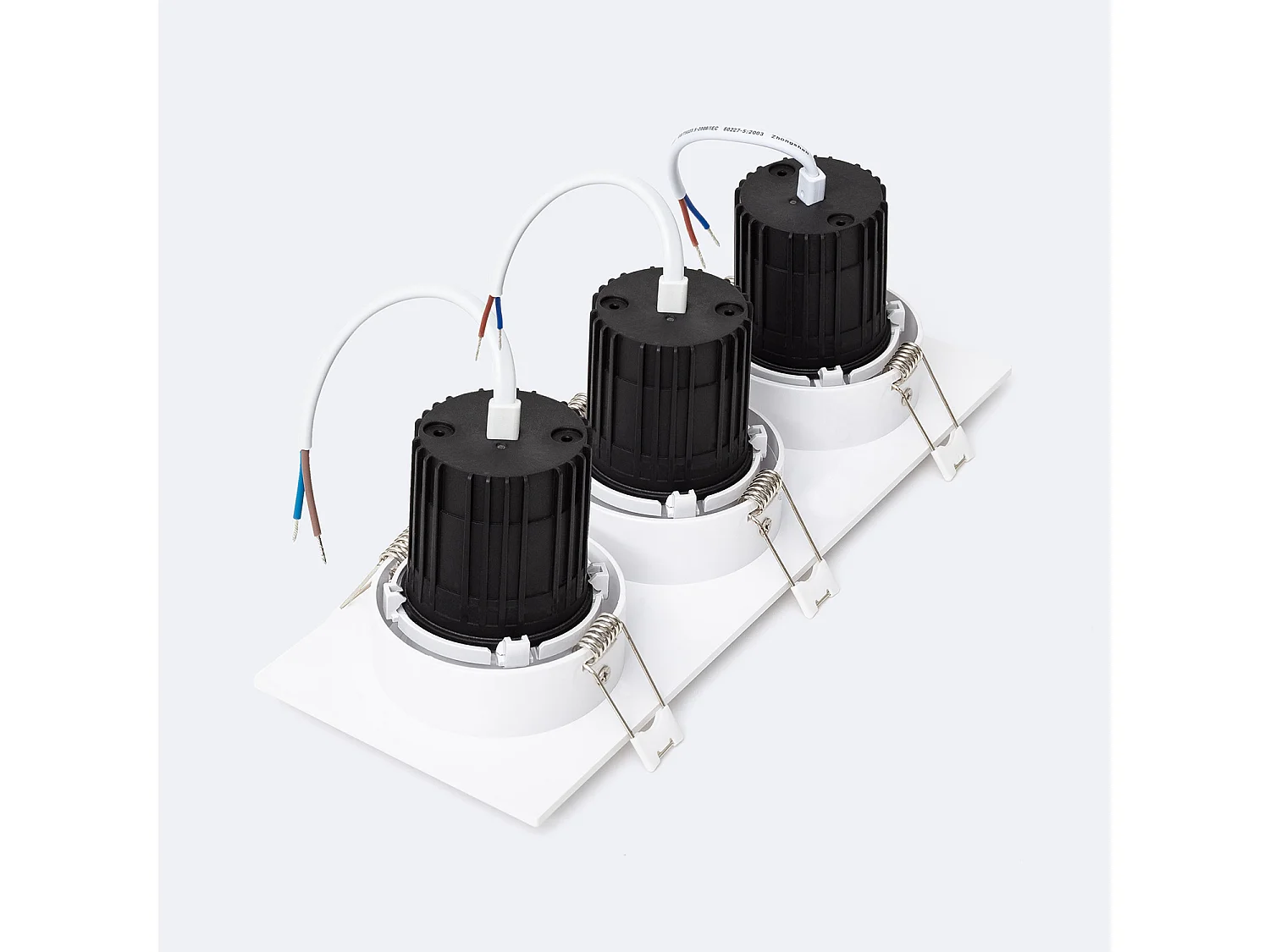 Downlight Cuadrado Basculante LED 27W Corte 235x75 mm 2700K Blanco Blanco Cálido
