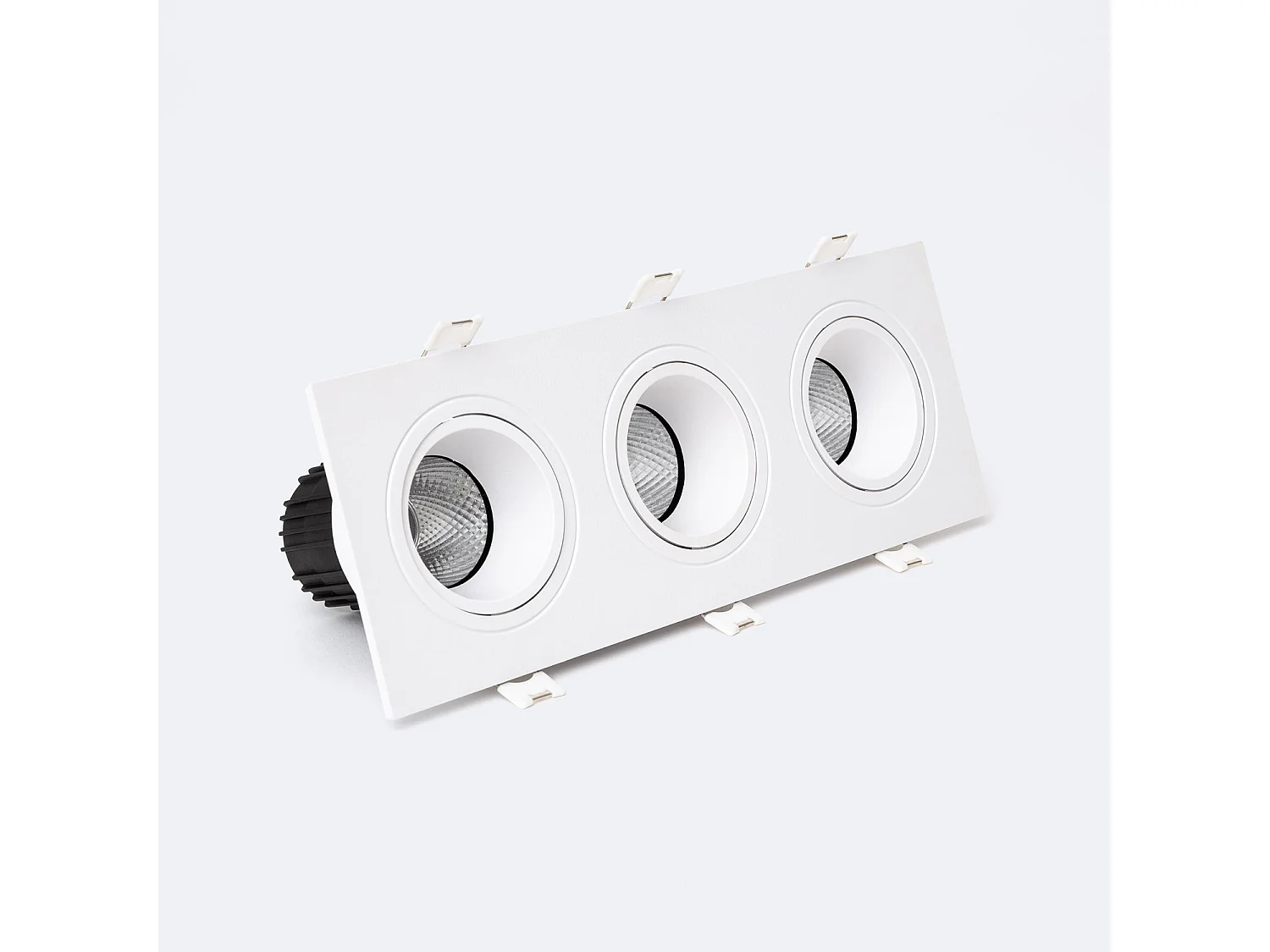Downlight Cuadrado Basculante LED 27W Corte 235x75 mm 2700K Blanco Blanco Cálido