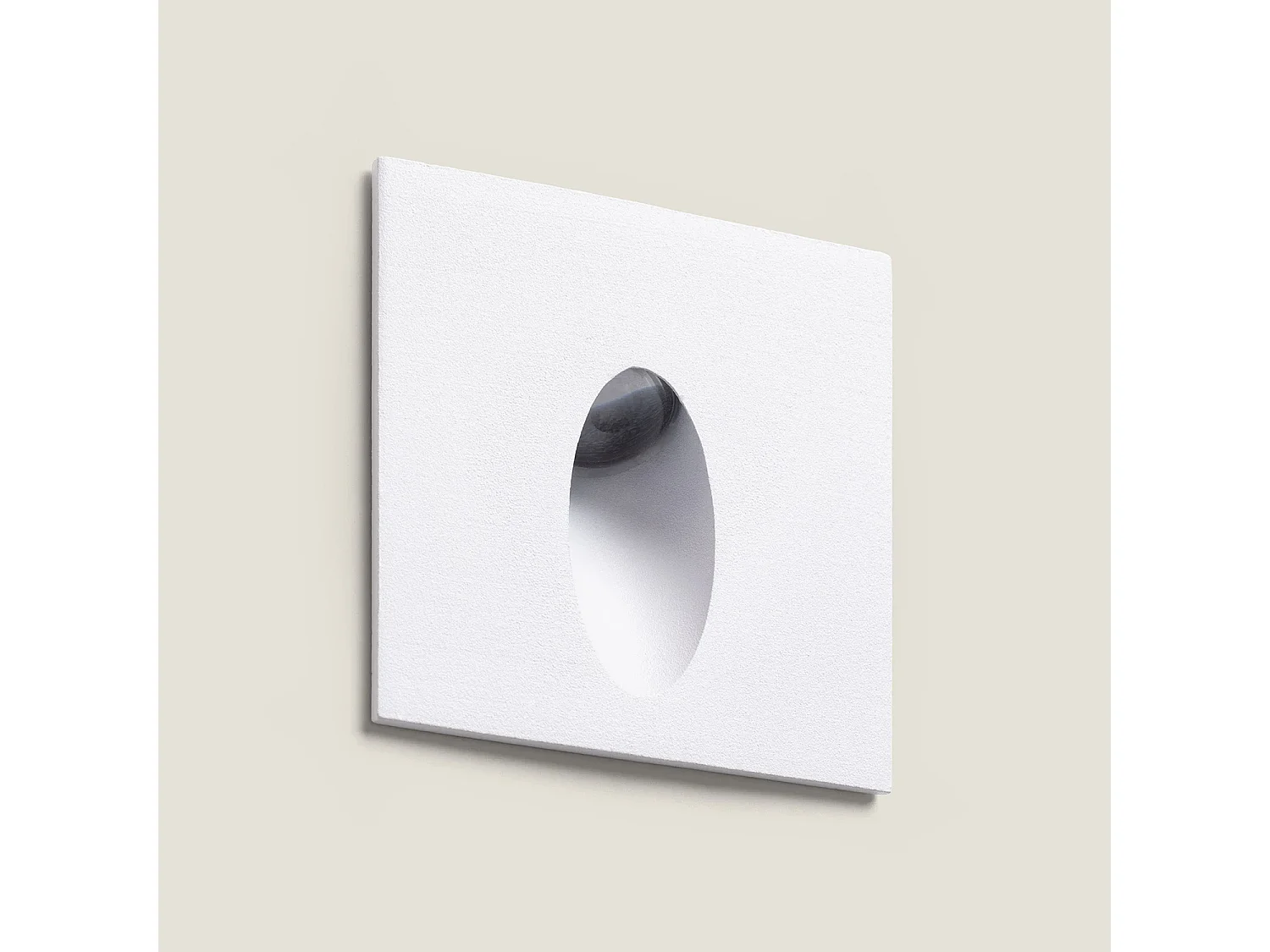 Baliza Exterior LED 3W Empotrable Pared Cuadrado Aluminio Adam 2700K Blanco Blanco Cálido