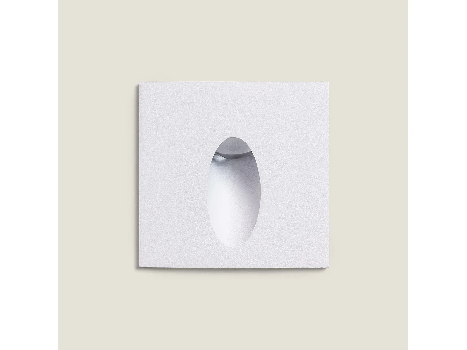 Baliza Exterior LED 3W Empotrable Pared Cuadrado Aluminio Adam 2700K Blanco Blanco Cálido