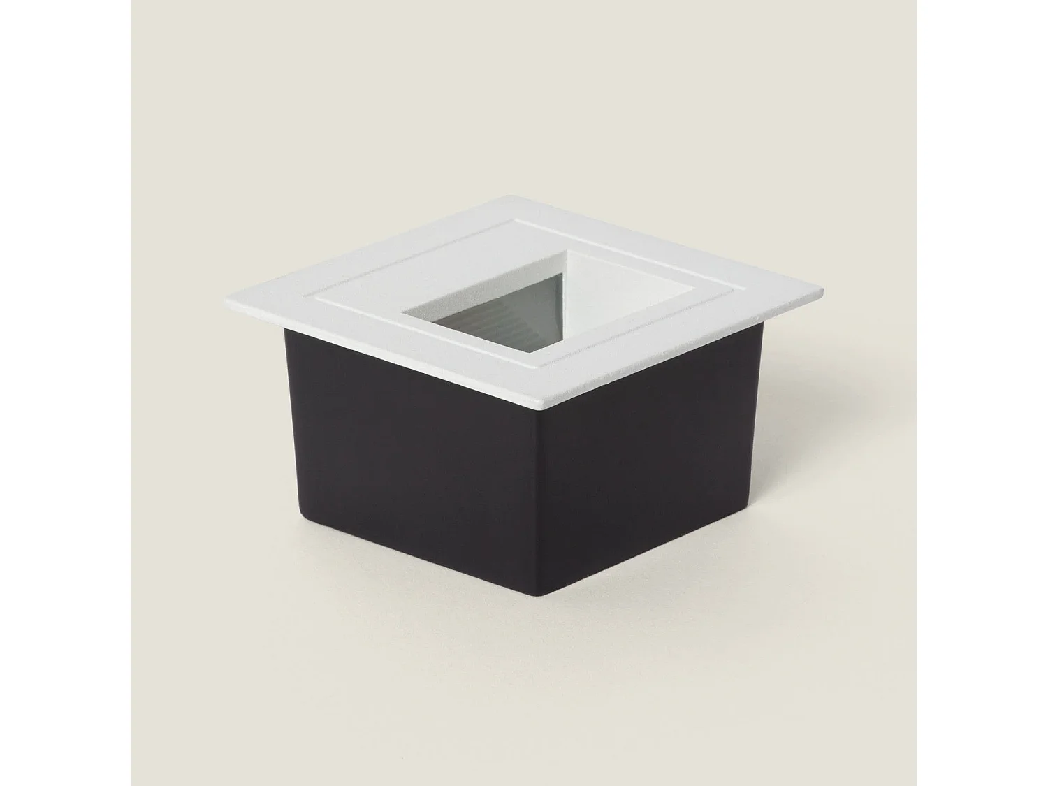 Baliza Exterior LED 3W Empotrable Aluminio Pared Cuadrado Olite II 4000K Blanco Blanco Neutro