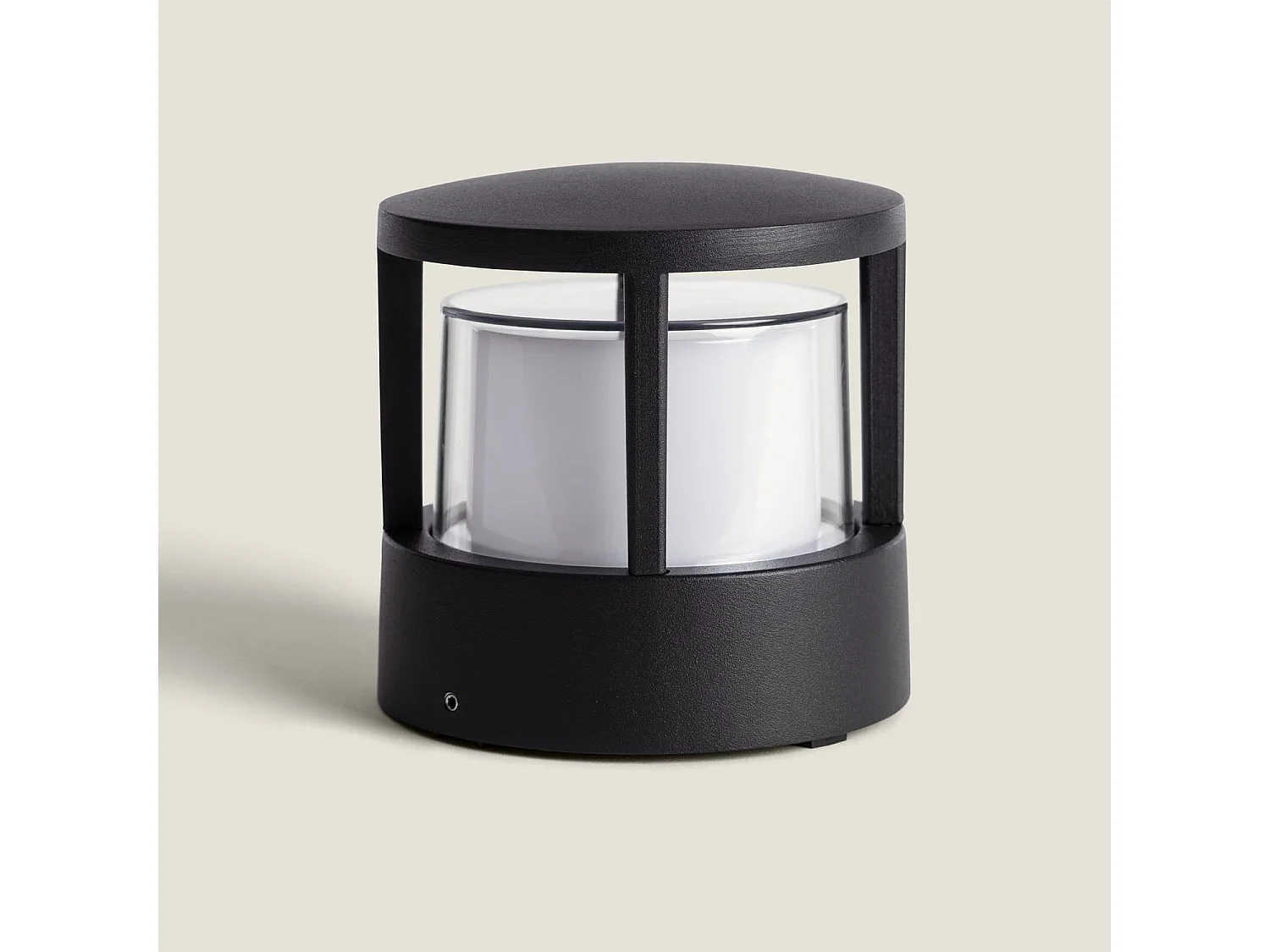 Baliza Sobremuro Exterior LED 5W Aluminio 11cm Obis Negro CCT 2700K - 3300K - 4000K