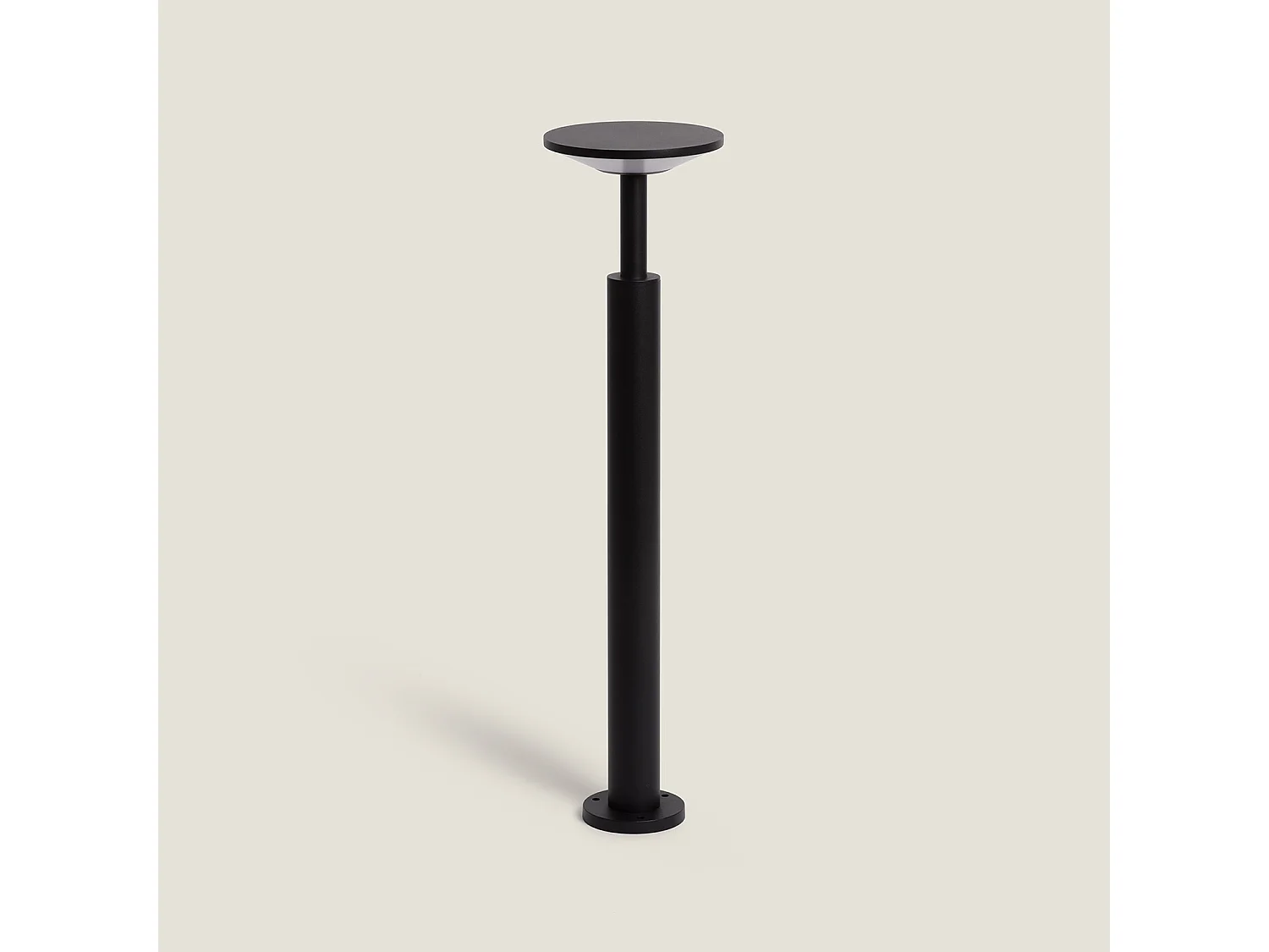 Baliza de Pie Exterior LED 16W Aluminio Lhasa 3000K M Negro Blanco Cálido