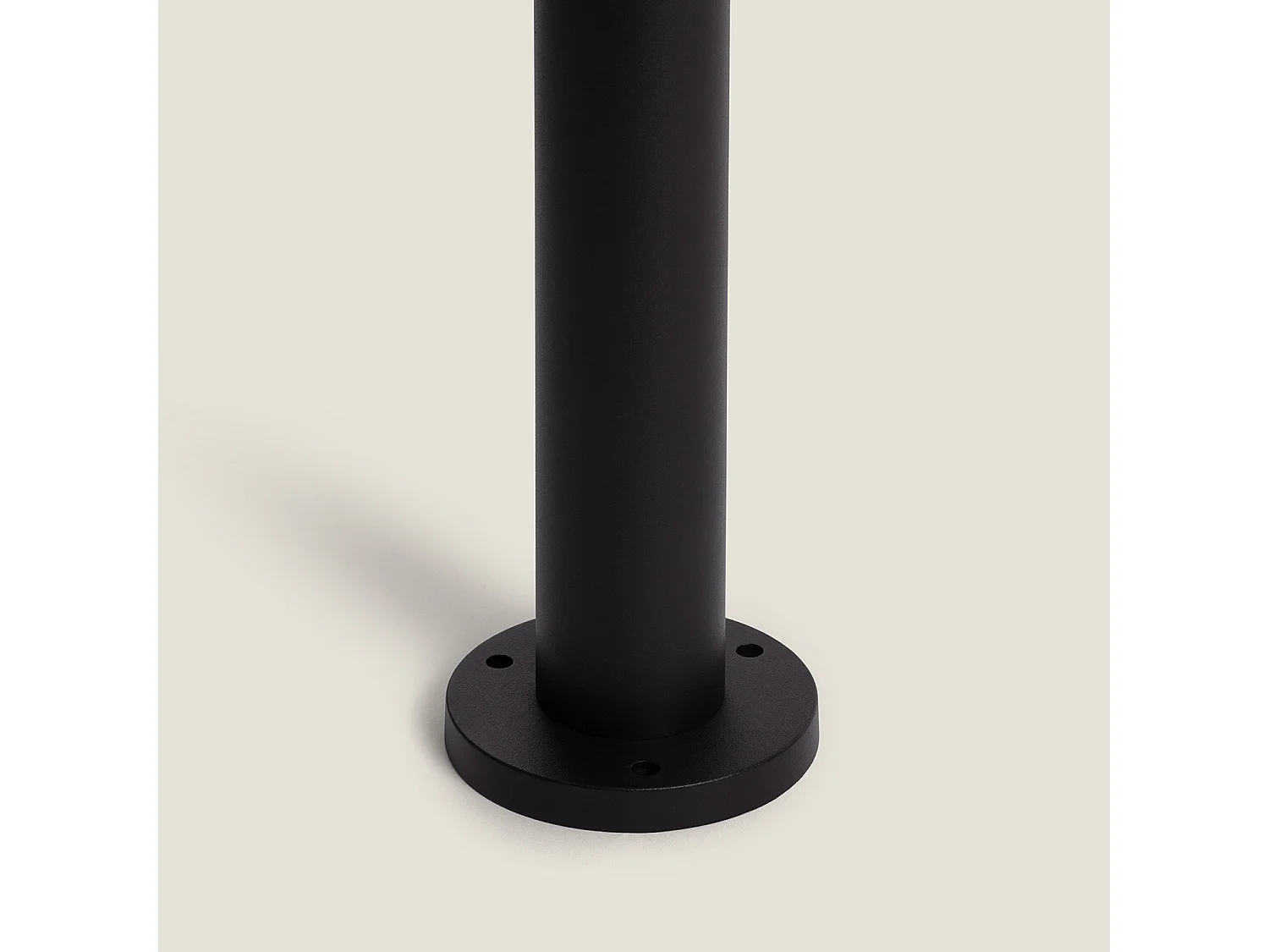Baliza de Pie Exterior LED 16W Aluminio Lhasa 3000K M Negro Blanco Cálido