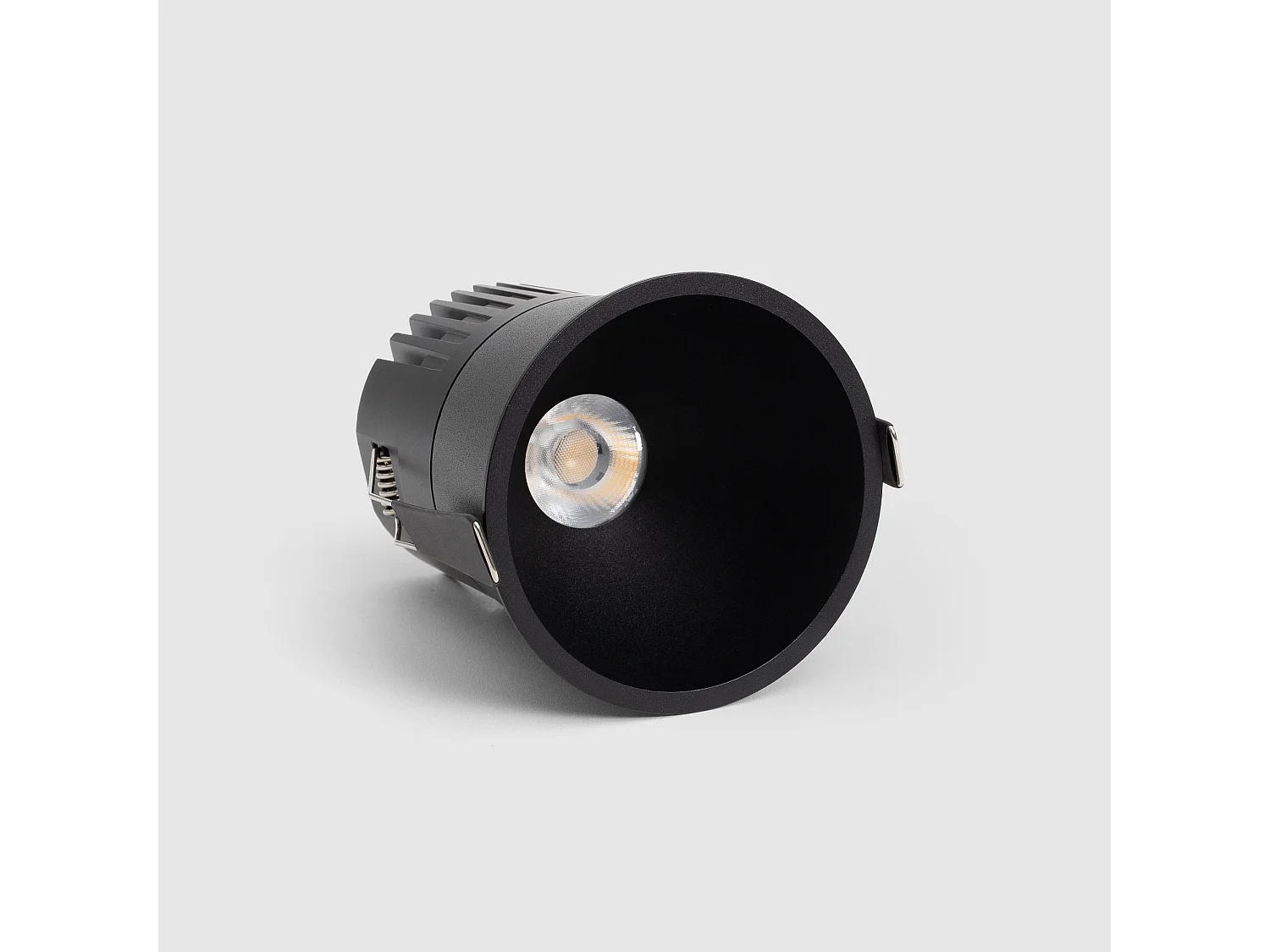 Downlight LED 24W Foro Ø 90 mm Profondità 4000K Nero Bianco Naturale