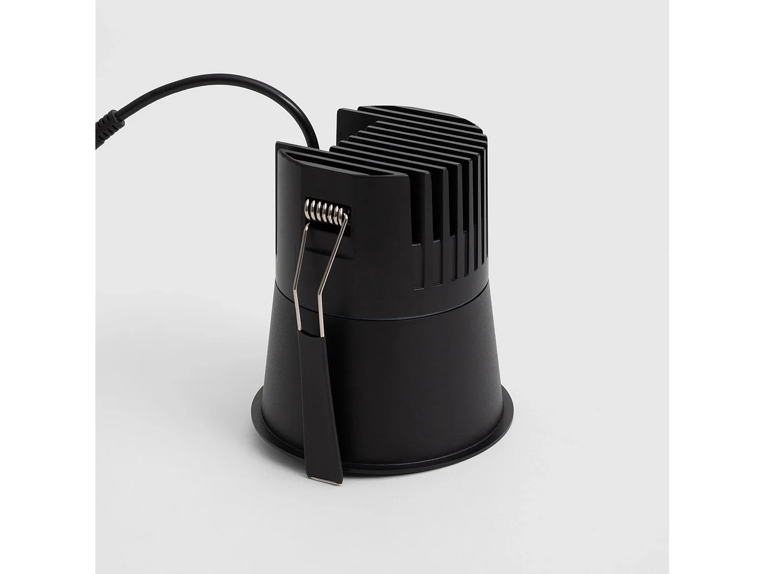 Downlight LED 24W Foro Ø 90 mm Profondità 4000K Nero Bianco Naturale