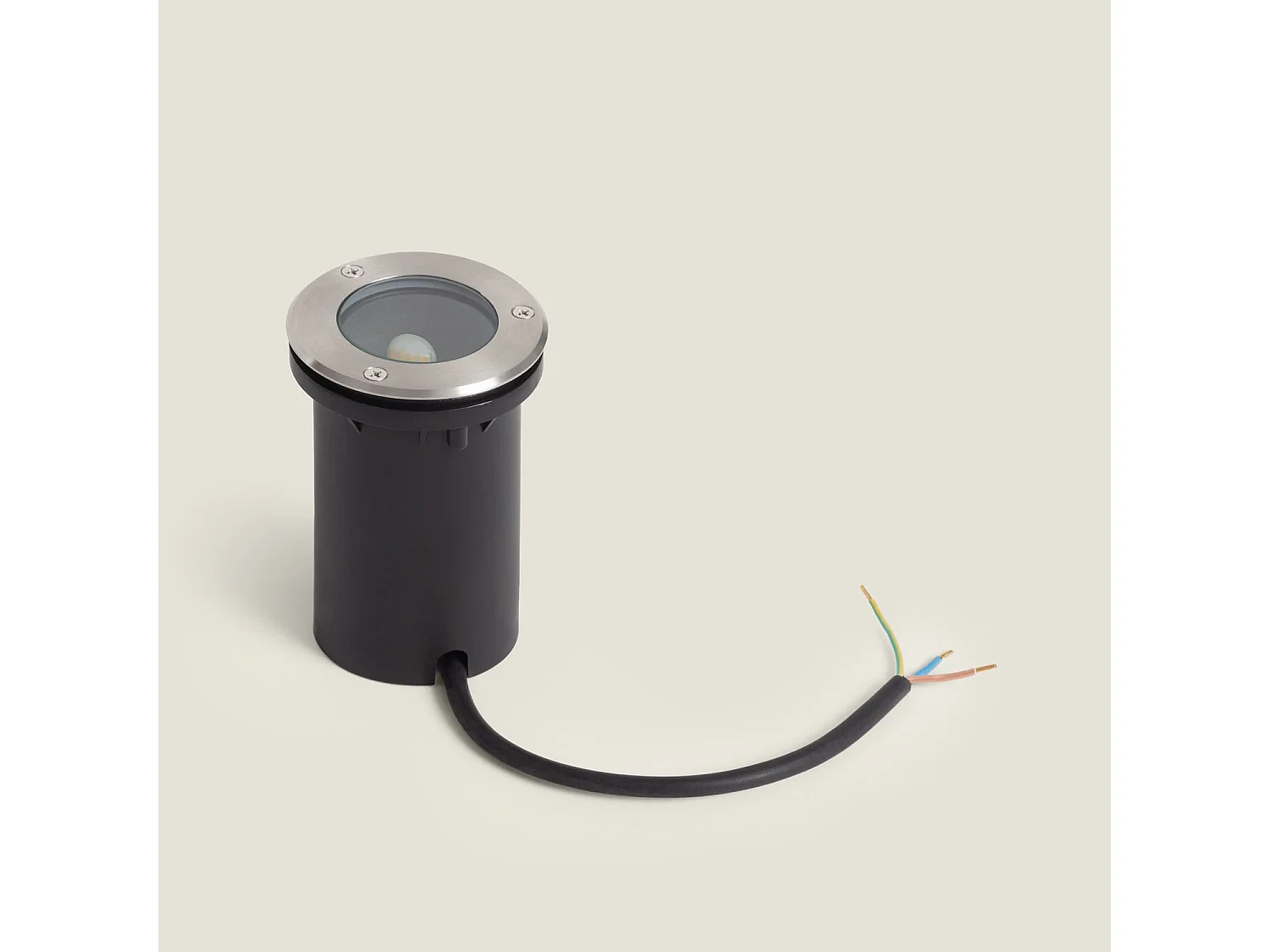 Foco Exterior Empotrable Suelo Inox G9 Plateado