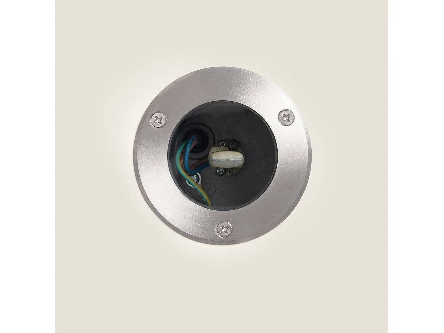 Foco Exterior Empotrable Suelo Inox G9 Plateado