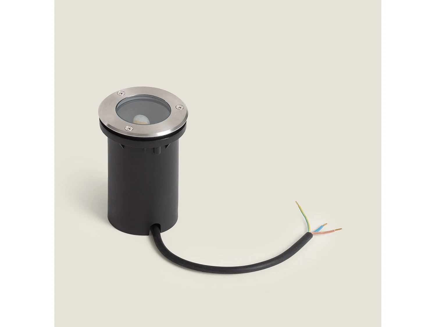 Foco Exterior Empotrable Suelo Inox G9 Plateado