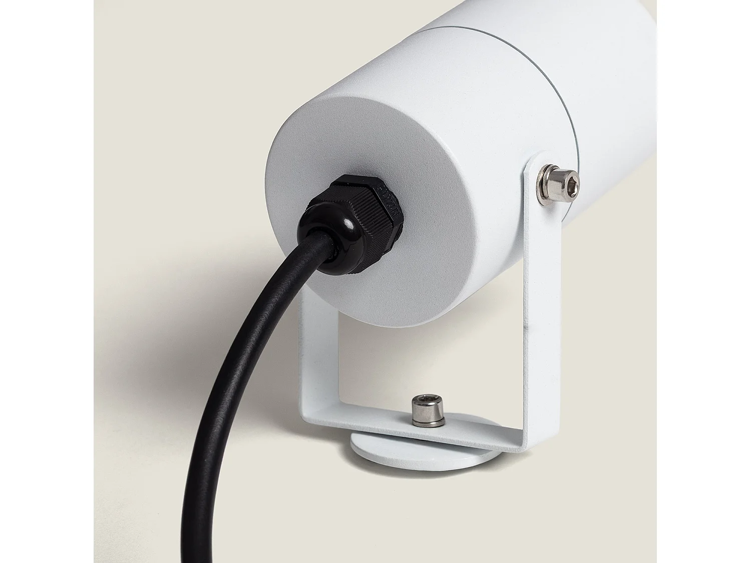 Foco Exterior GU10 Aluminio con Pincho Telaga Blanco
