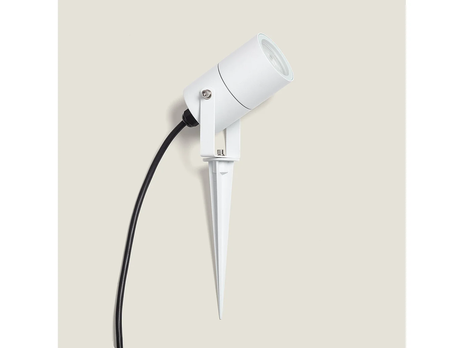 Foco Exterior GU10 Aluminio con Pincho Telaga Blanco