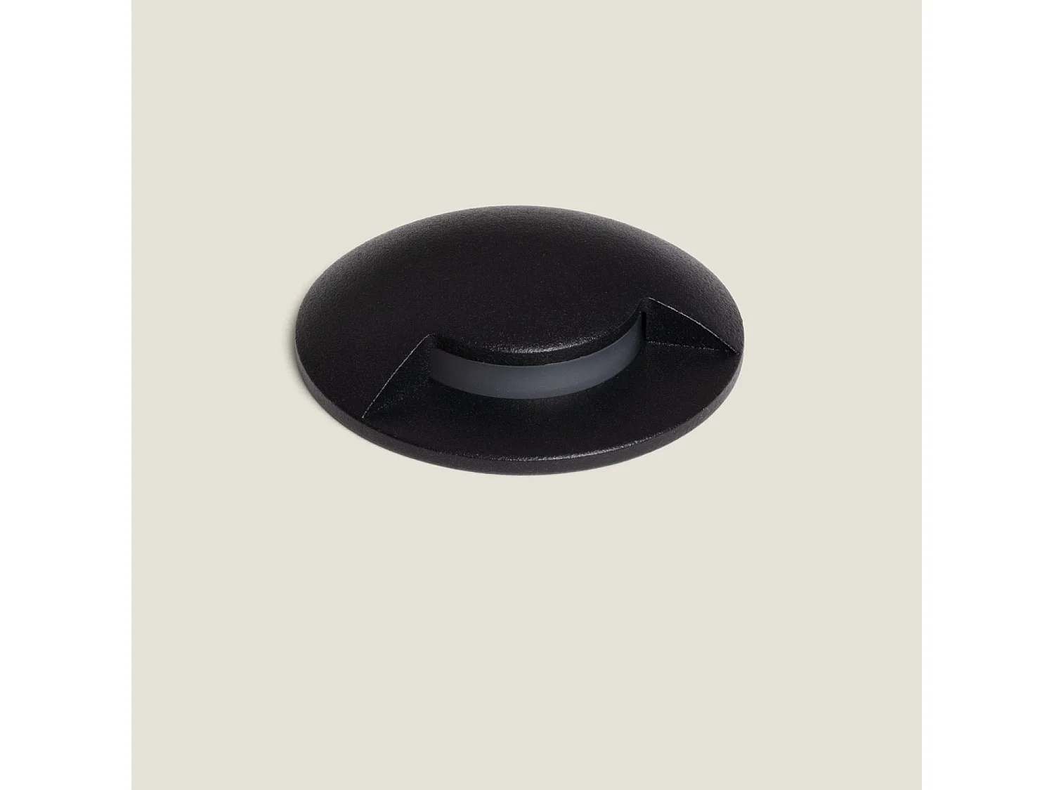 Baliza Exterior LED 3W Empotrable Suelo 1L 24V DC 4000K Negro Blanco Neutro