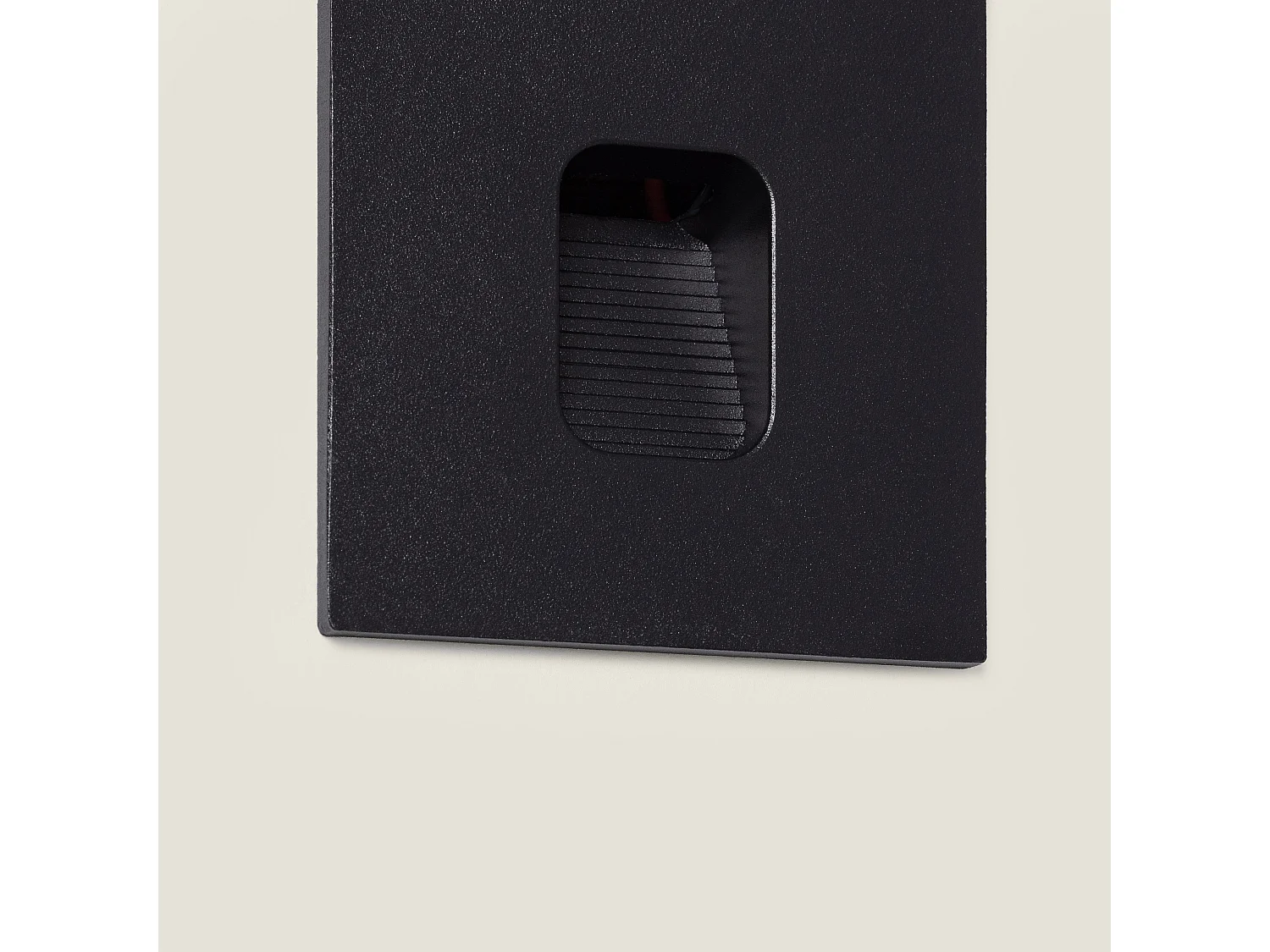 Segnapasso Esterno LED 2W da Incasso Parete Quadrato Olite 4000K Nero Bianco Naturale