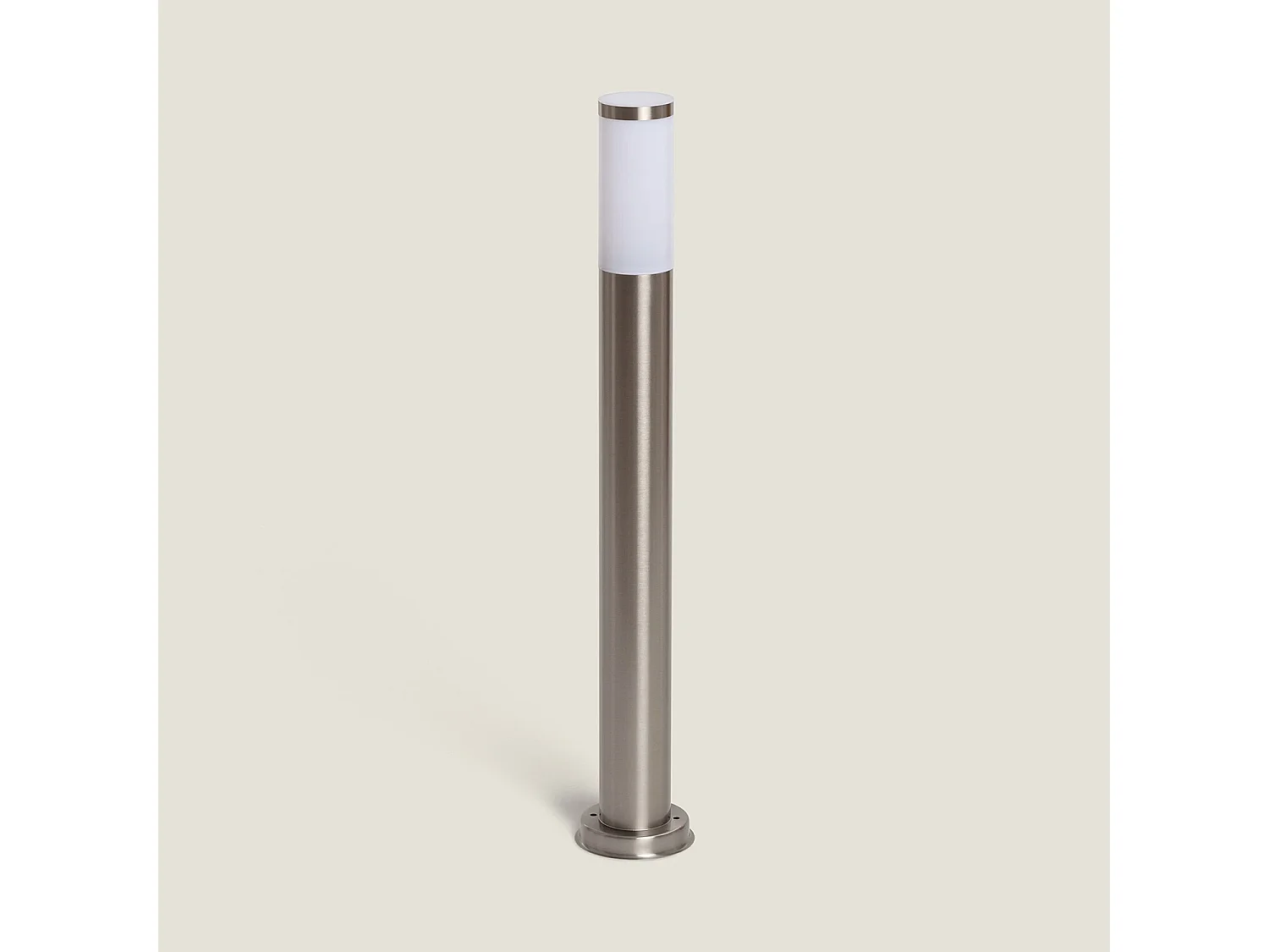 Baliza Superficie Pie Edit Dune 80cm Acero Inoxidable Plateado