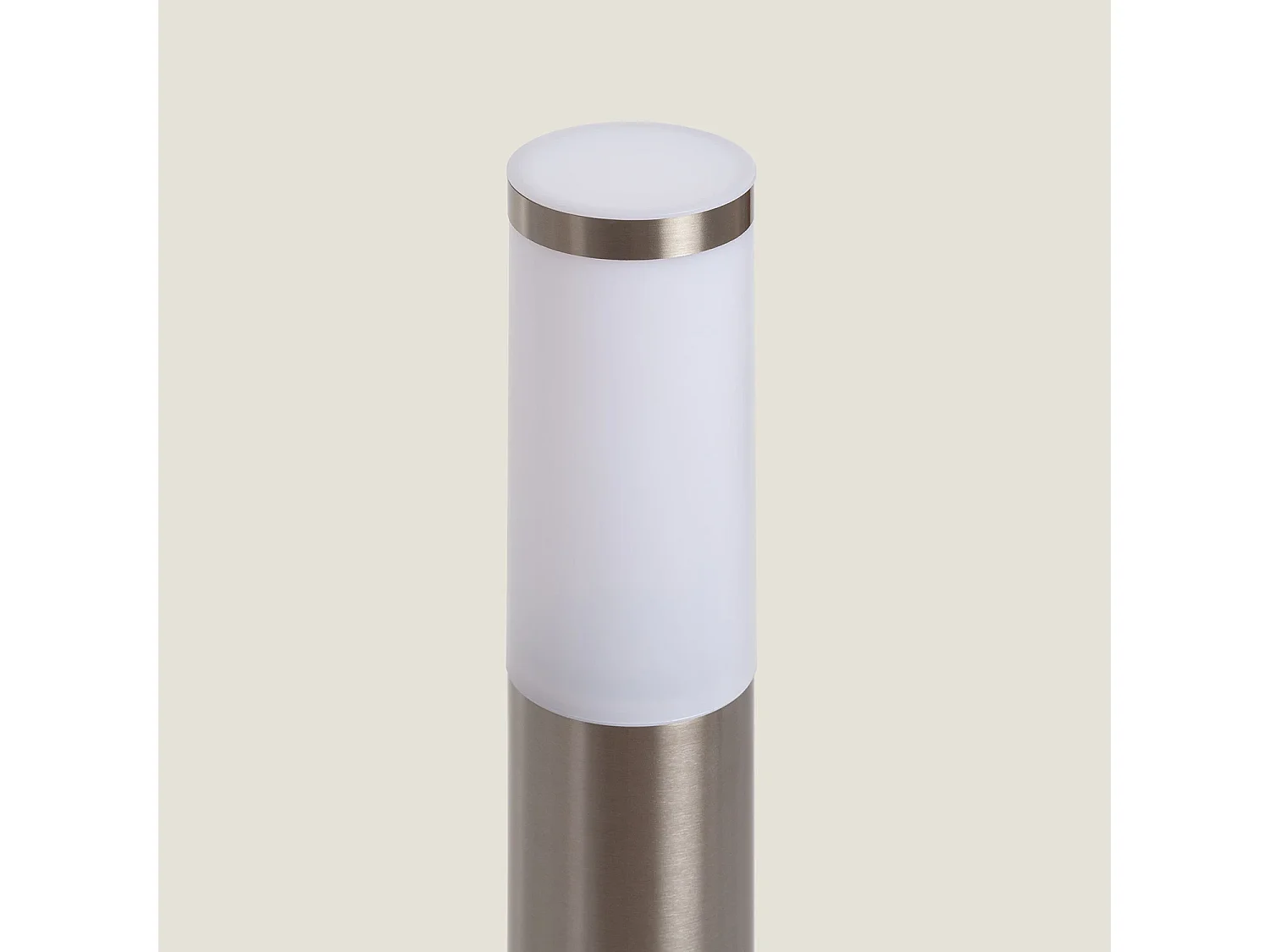 Baliza Superficie Pie Edit Dune 80cm Acero Inoxidable Plateado