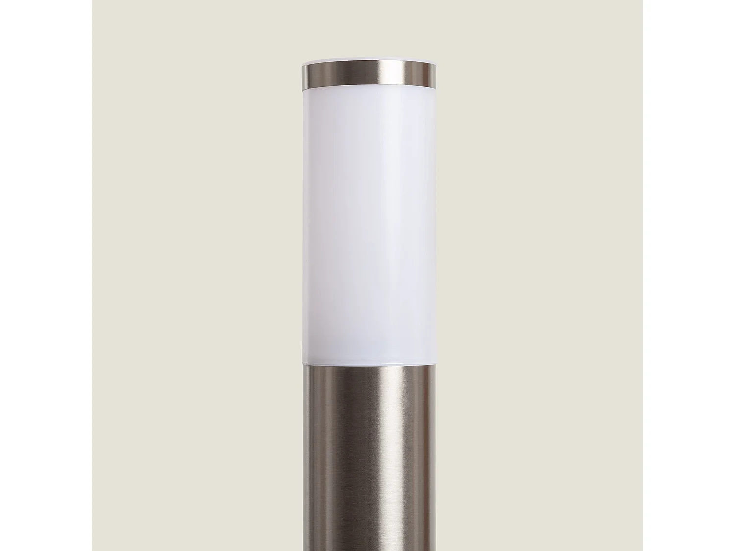 Baliza Superficie Pie Edit Dune 80cm Acero Inoxidable Plateado