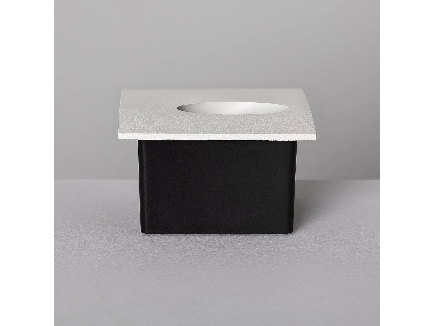 Baliza Exterior LED 3W Empotrable Pared Cuadrado Oval Adam 4000K Blanco Blanco Neutro