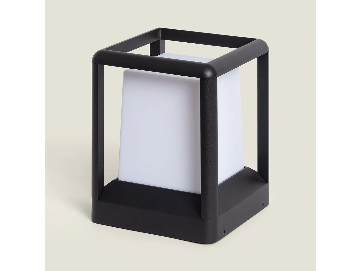 Baliza Sobremuro Exterior E27 Aluminio 21cm Indo Negro