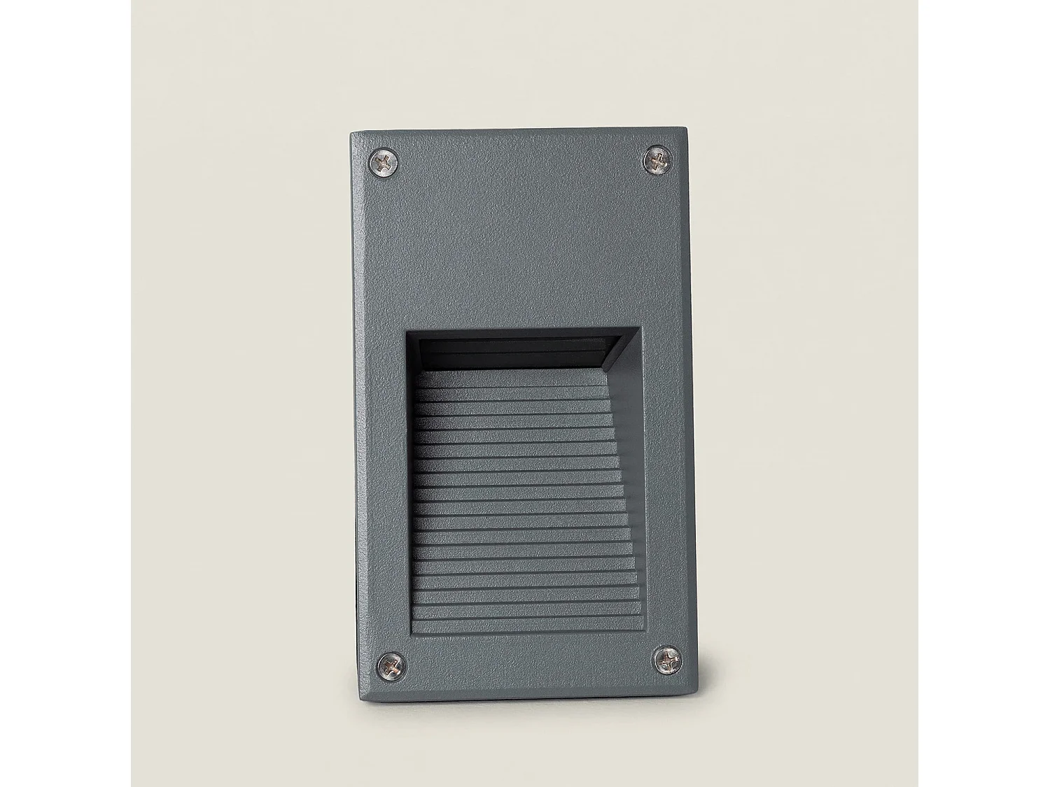 Baliza Exterior LED 3W Empotrable Pared Olite 6000K Gris Blanco Frío