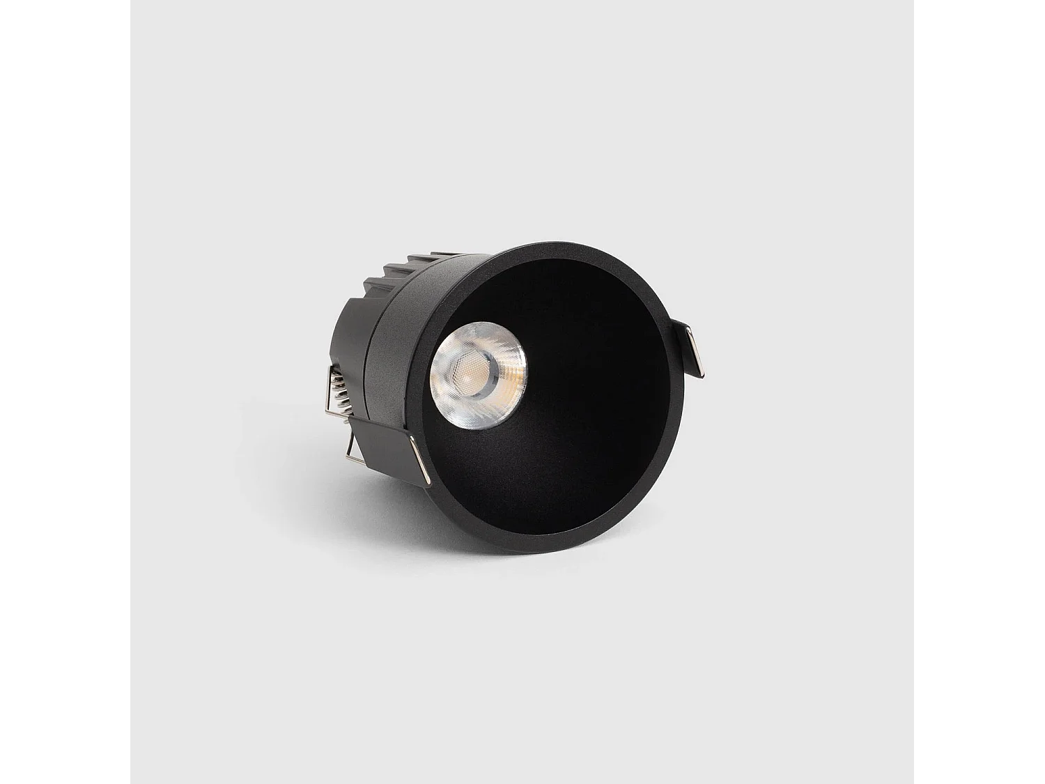 Foco Downlight LED 12W Corte Ø 75 mm Deep 4000K Negro Blanco Neutro