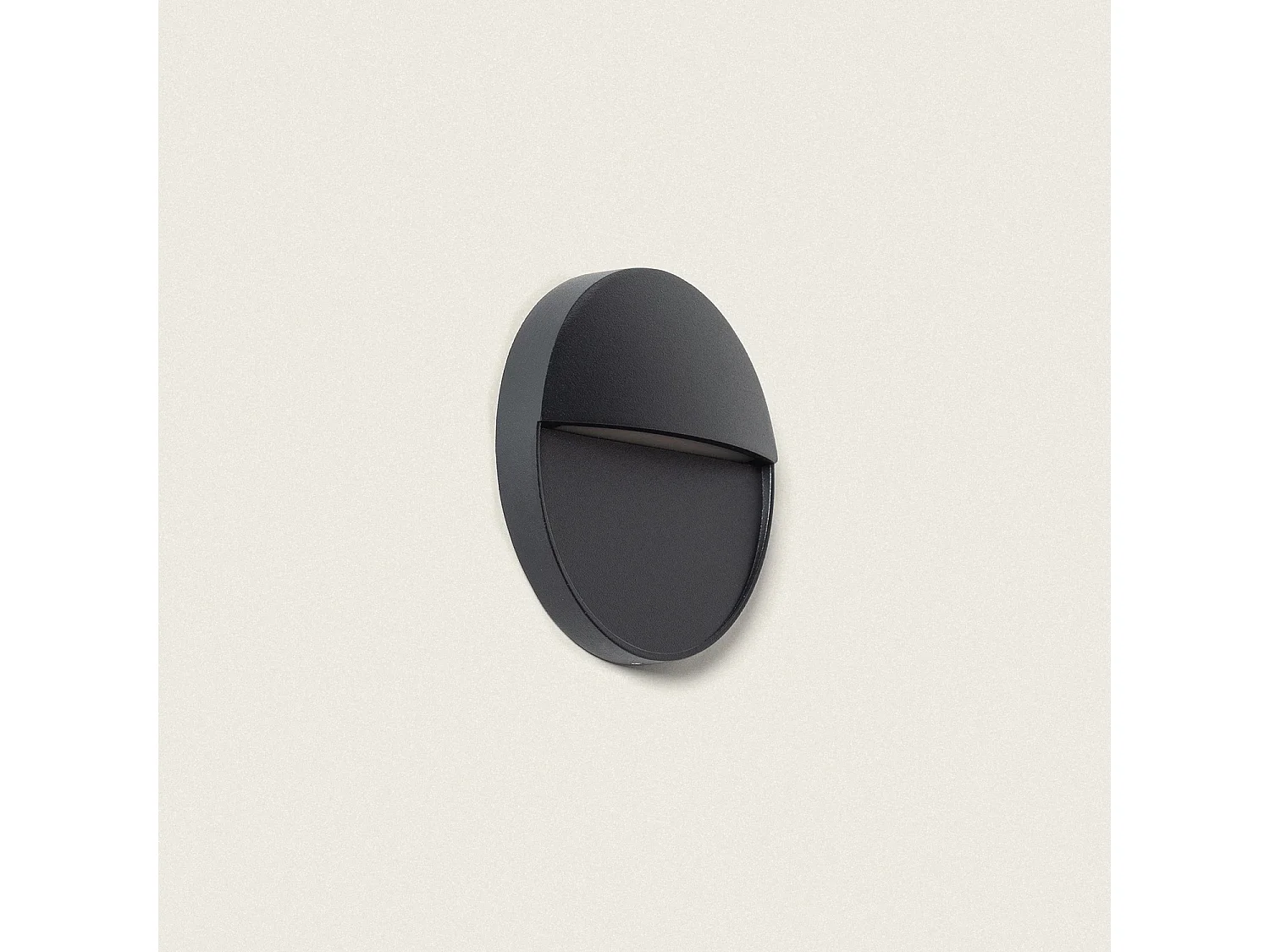 Baliza Exterior LED 3W Superficie Circular Jade 4000K Negro Blanco Neutro
