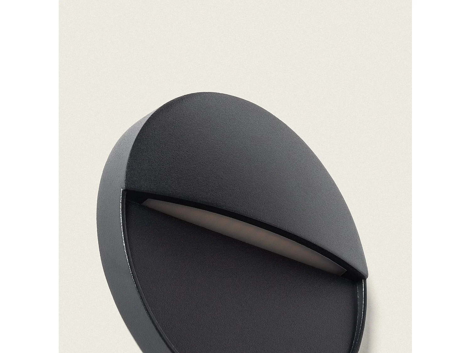 Baliza Exterior LED 3W Superficie Circular Jade 4000K Negro Blanco Neutro